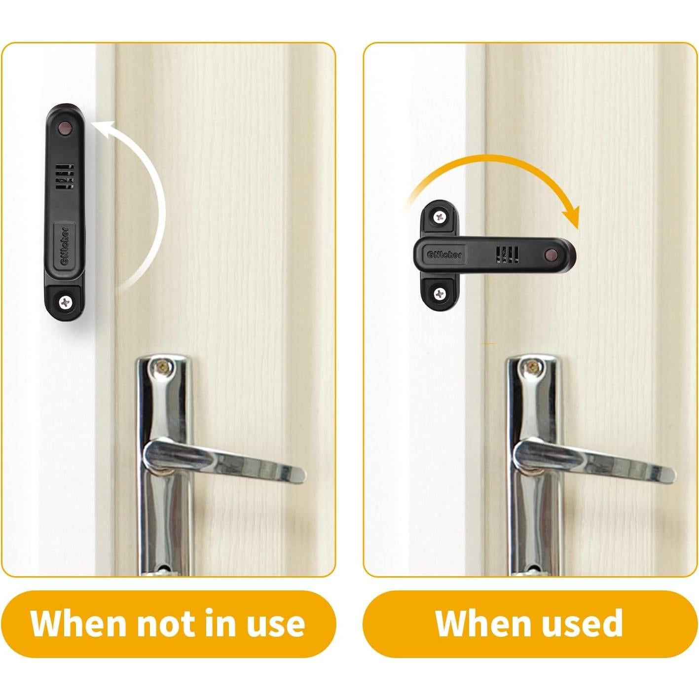 Cerradura de Puerta con Alarma WYGWP ETMS-001 Negra