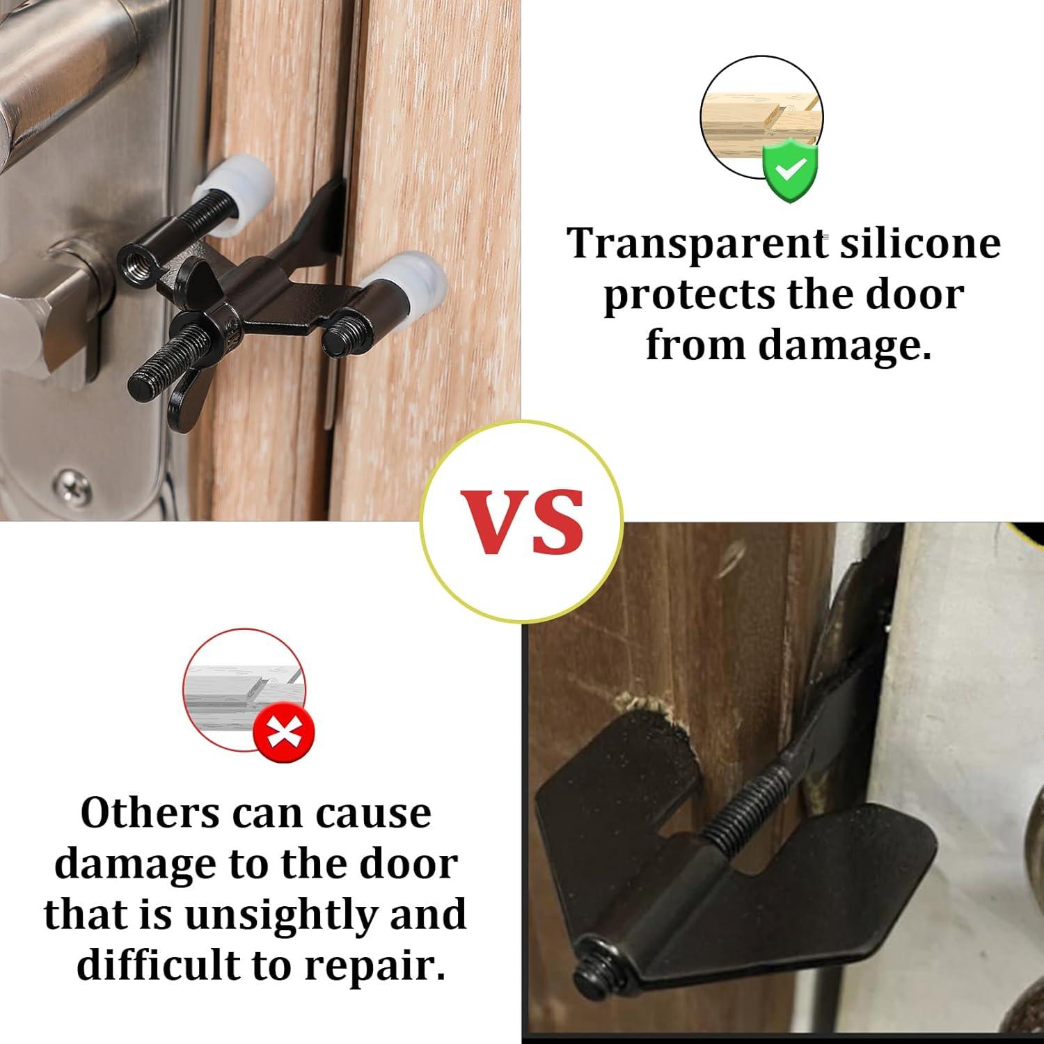 Cerradura de puerta portátil Newlaking, acero inoxidable, seguridad