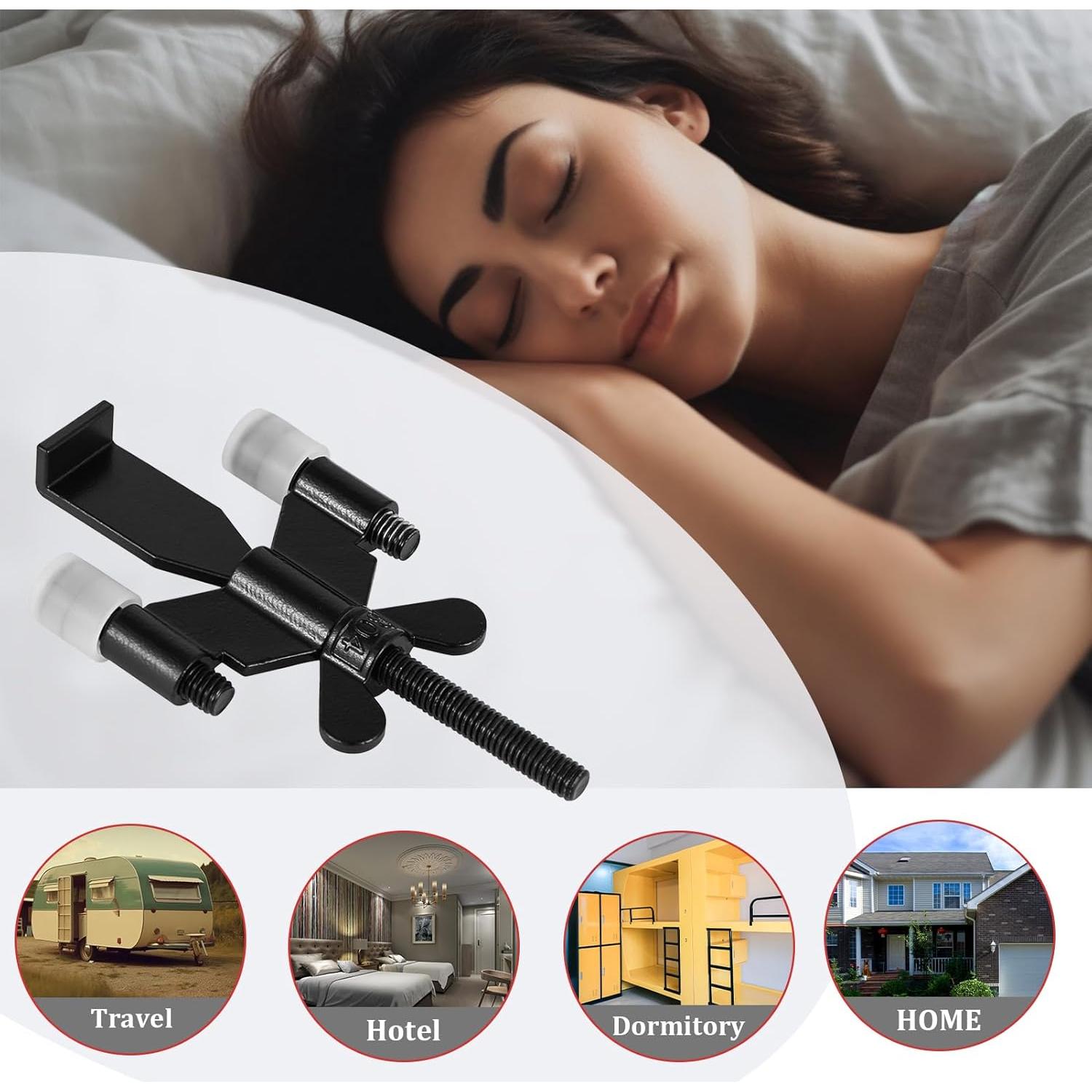 Cerradura de puerta portátil Newlaking, acero inoxidable, seguridad