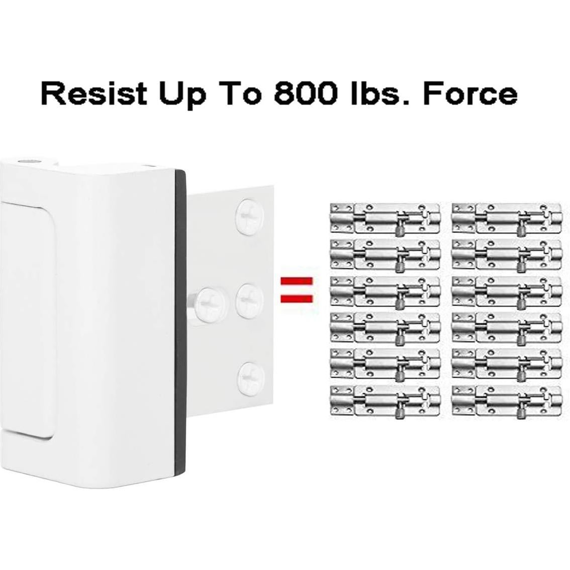 Cerradura de refuerzo HauSun para puerta - Seguridad niños 7.62 cm