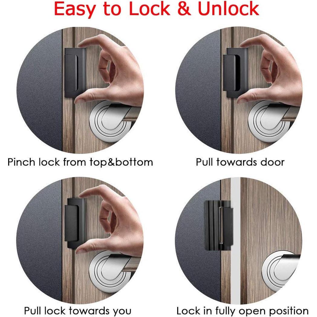 Cerradura de refuerzo HauSun para puerta - Seguridad niños 7.62 cm