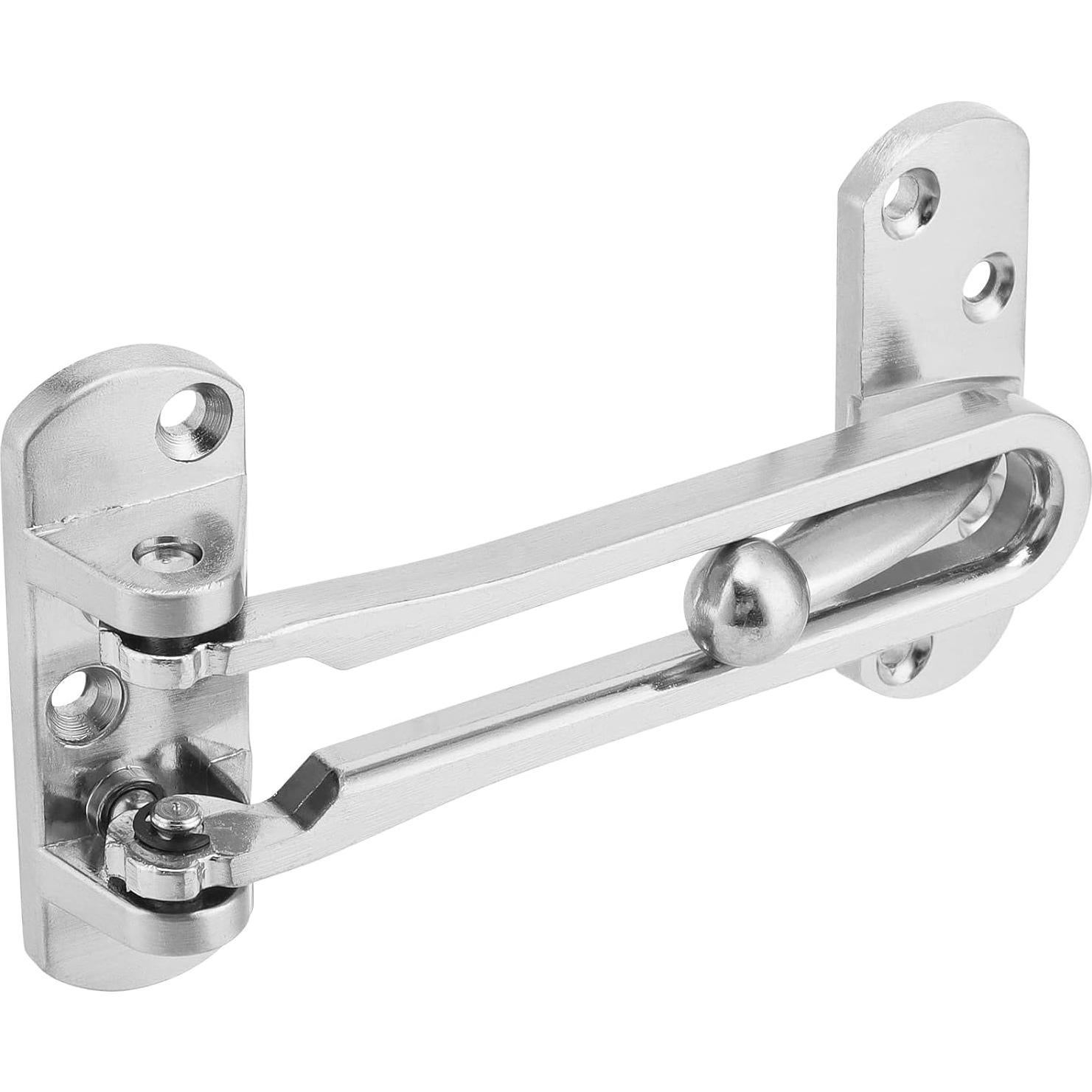 Cerraduras de Refuerzo para Puertas HOZEON - 4 Piezas Plata