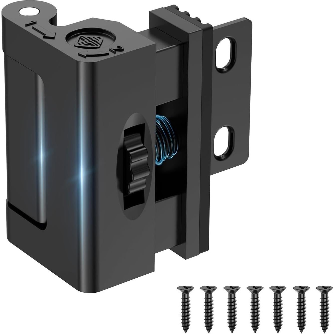 Cerradura de Refuerzo Mixizigoz de Aluminio Negra - 362 kg