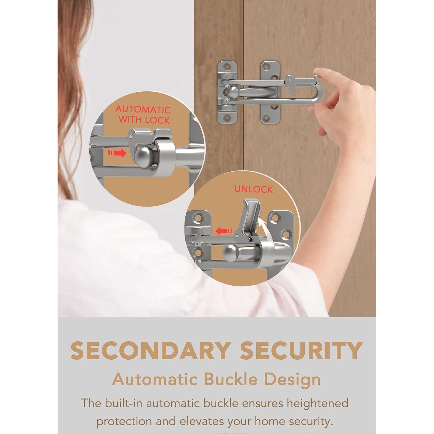 Cerrojo de Barra Oscilante GREATIM GT-SD002-Níquel Satinado