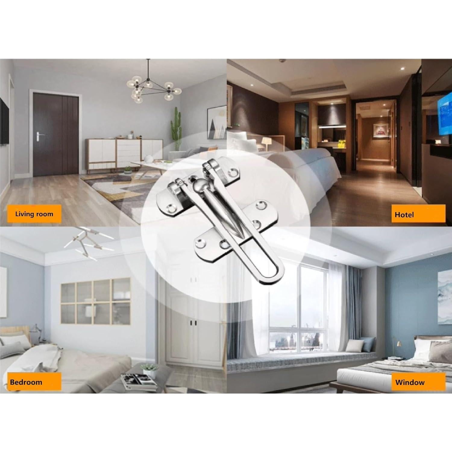 Cerradura de Seguridad SUYA para Puerta - Niquel Satinado, 136g