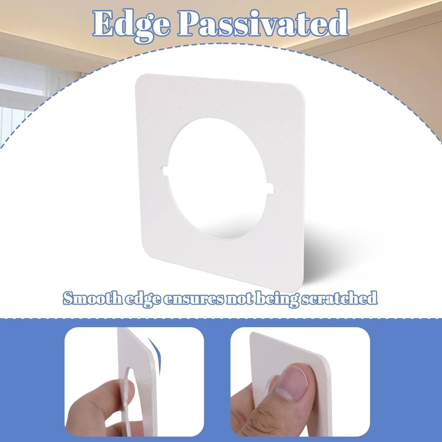 Placa de Cubierta de Cerrojo Rose-cha 8.9x8.9 cm Blanco Suave