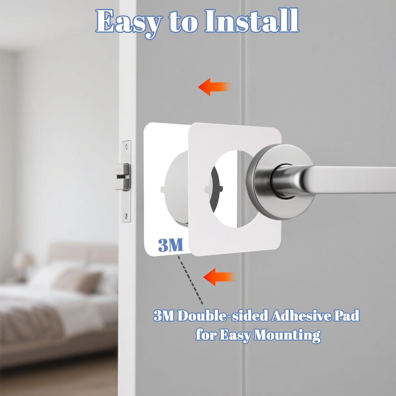 Placa de Cubierta de Cerrojo Rose-cha 8.9x8.9 cm Blanco Suave