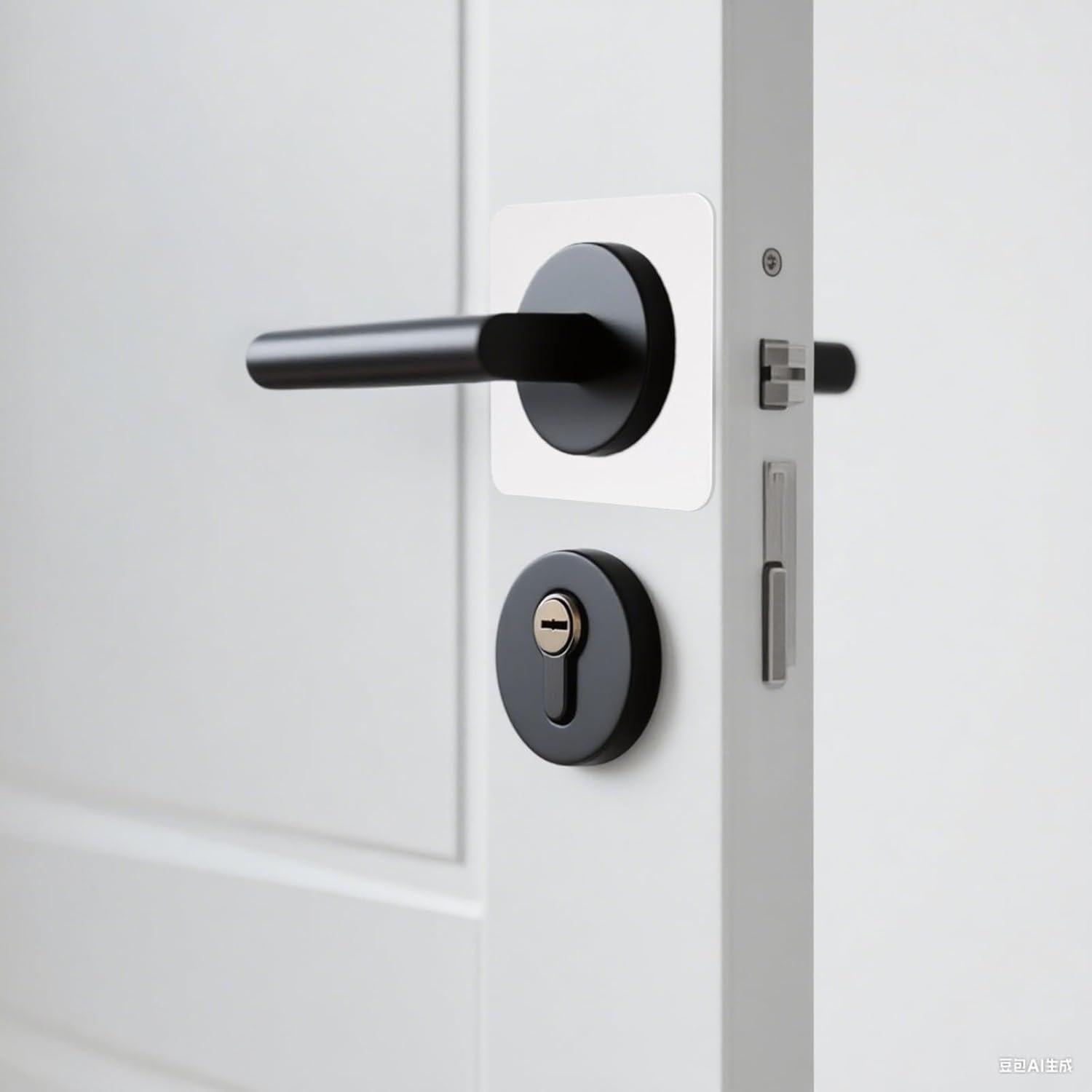 Placa de Cubierta de Cerrojo Rose-cha 8.9x8.9 cm Blanco Suave