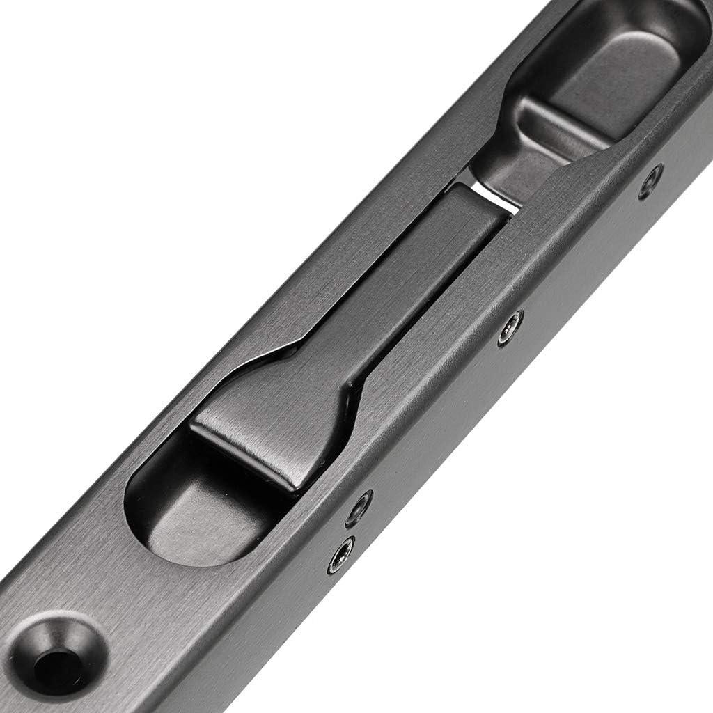 Cerraduras de Puerta Empotradas Sumnacon 15cm Acero Inoxidable Negro