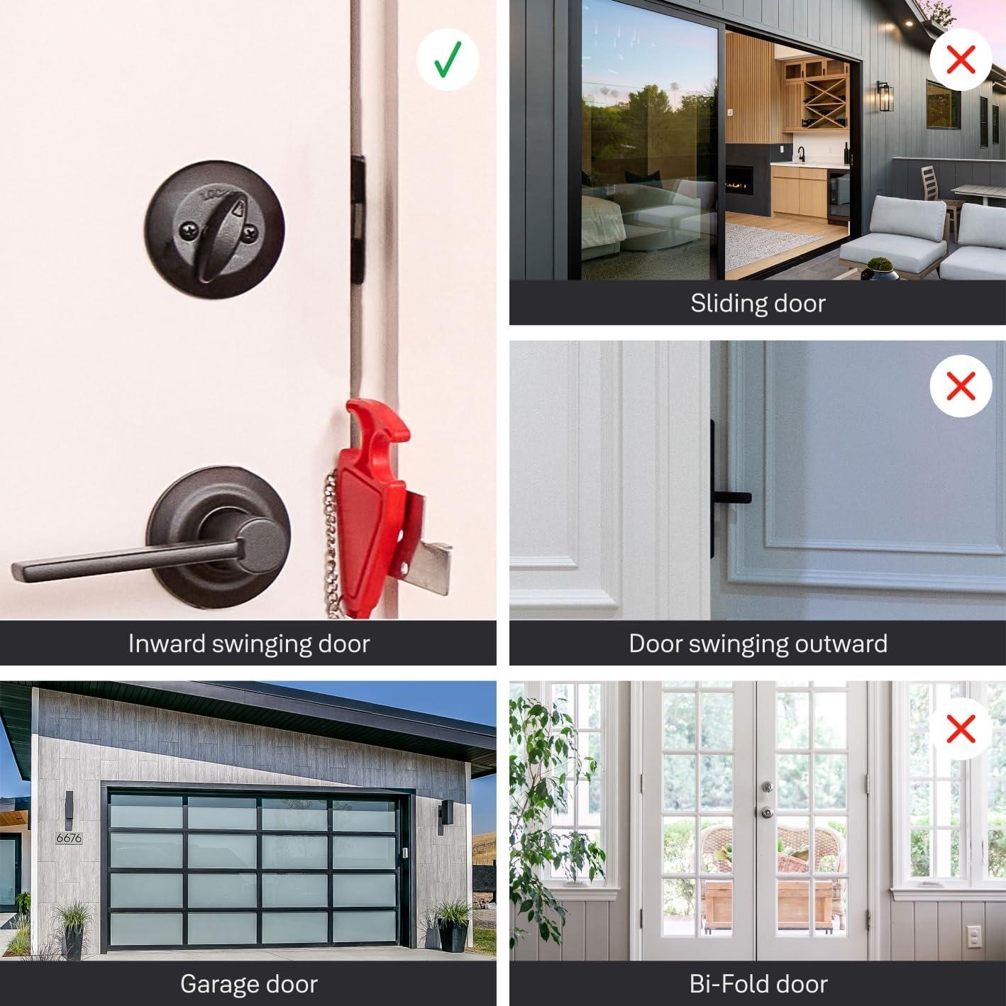 Candado de Puerta Portátil Master Lock 276EC Seguridad Extra