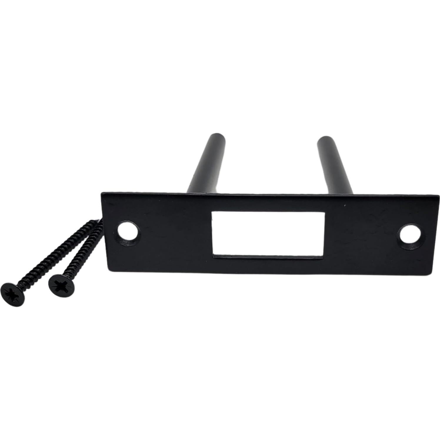 Placa de Refuerzo de Puerta Tuff Strike Negra 11.43x3.18cm