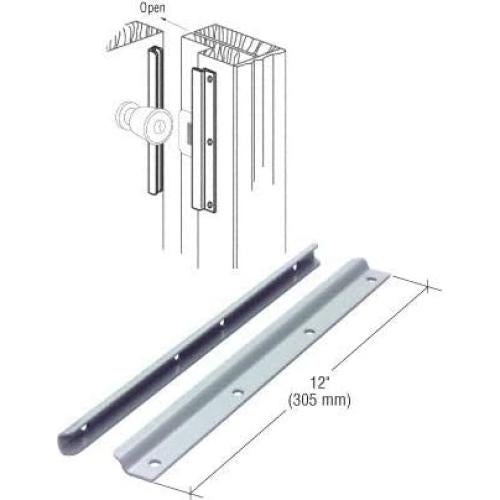 Escudo de Pestillo Prime-Line U9513 30.48 cm Acero Gris