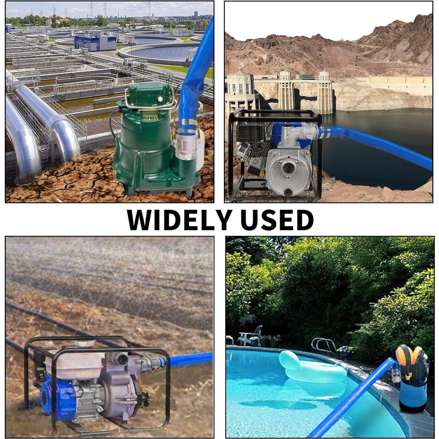 Manguera de descarga PVC Geowaky 2" x 15.24m con accesorios