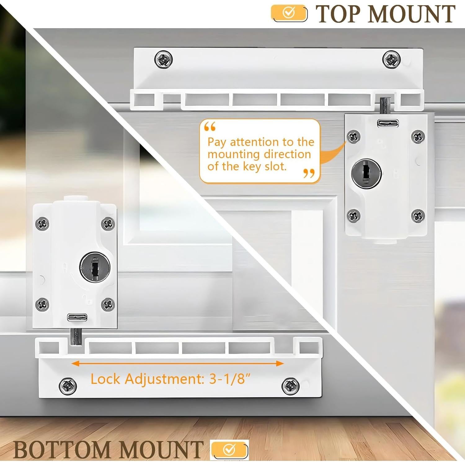 Bloqueo de seguridad para puerta corrediza PILISPARK con llave