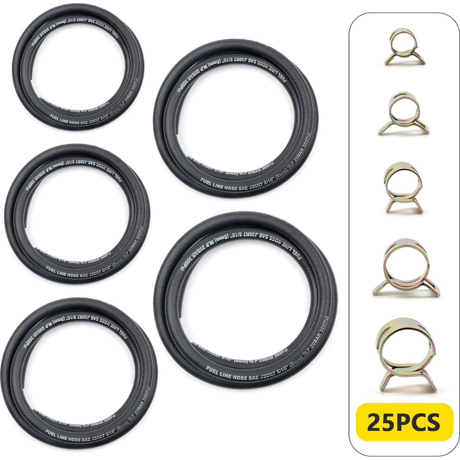 Kit de Manguera de Combustible Shineyoo 5FT 5PCS 300PSI