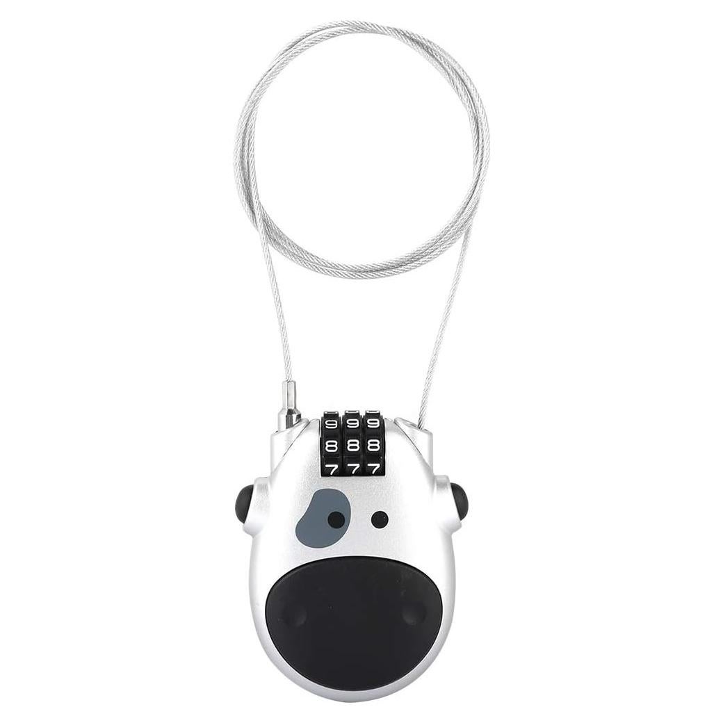 Candado de Combinación Diyeeni Forma de Vaca 80CM Plata