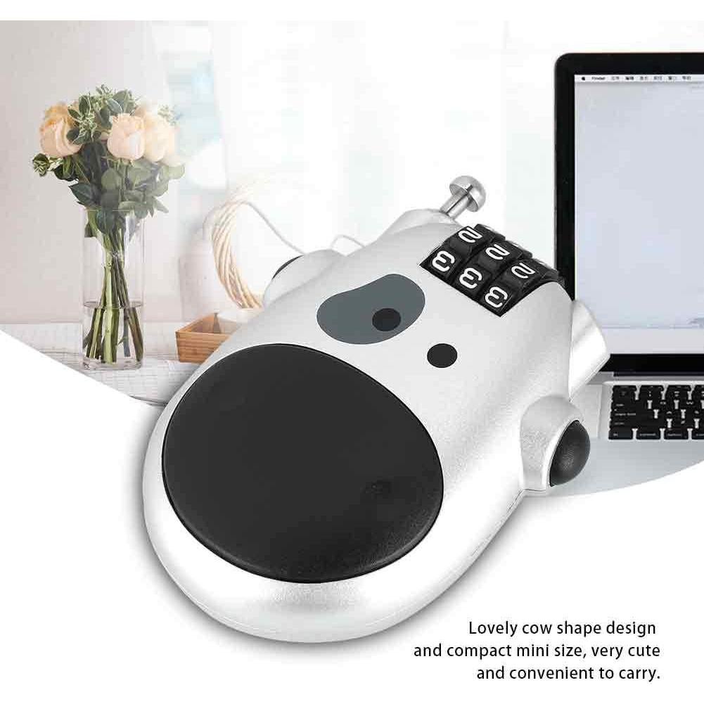 Candado de Combinación Diyeeni Forma de Vaca 80CM Plata