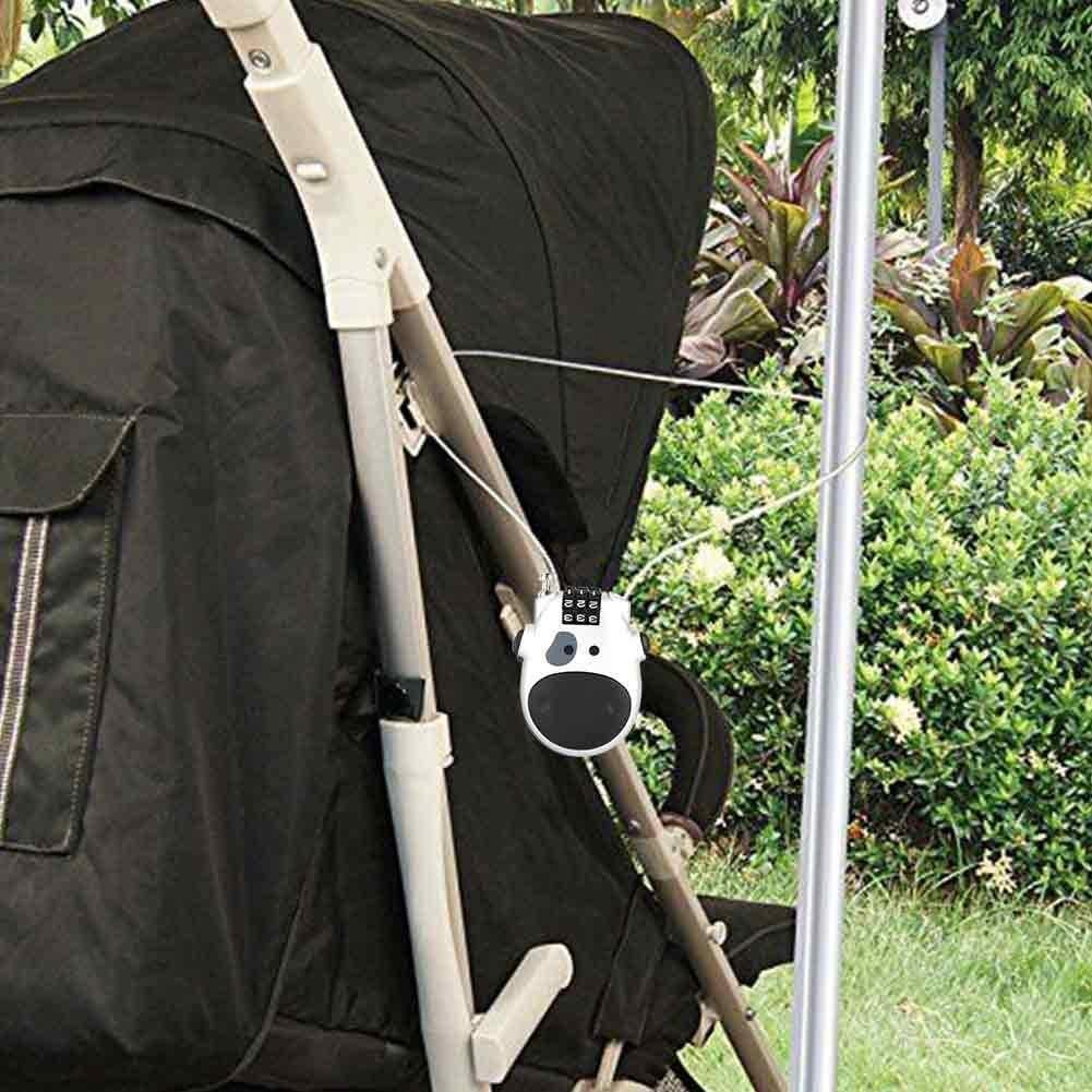 Candado de Combinación Diyeeni Forma de Vaca 80CM Plata