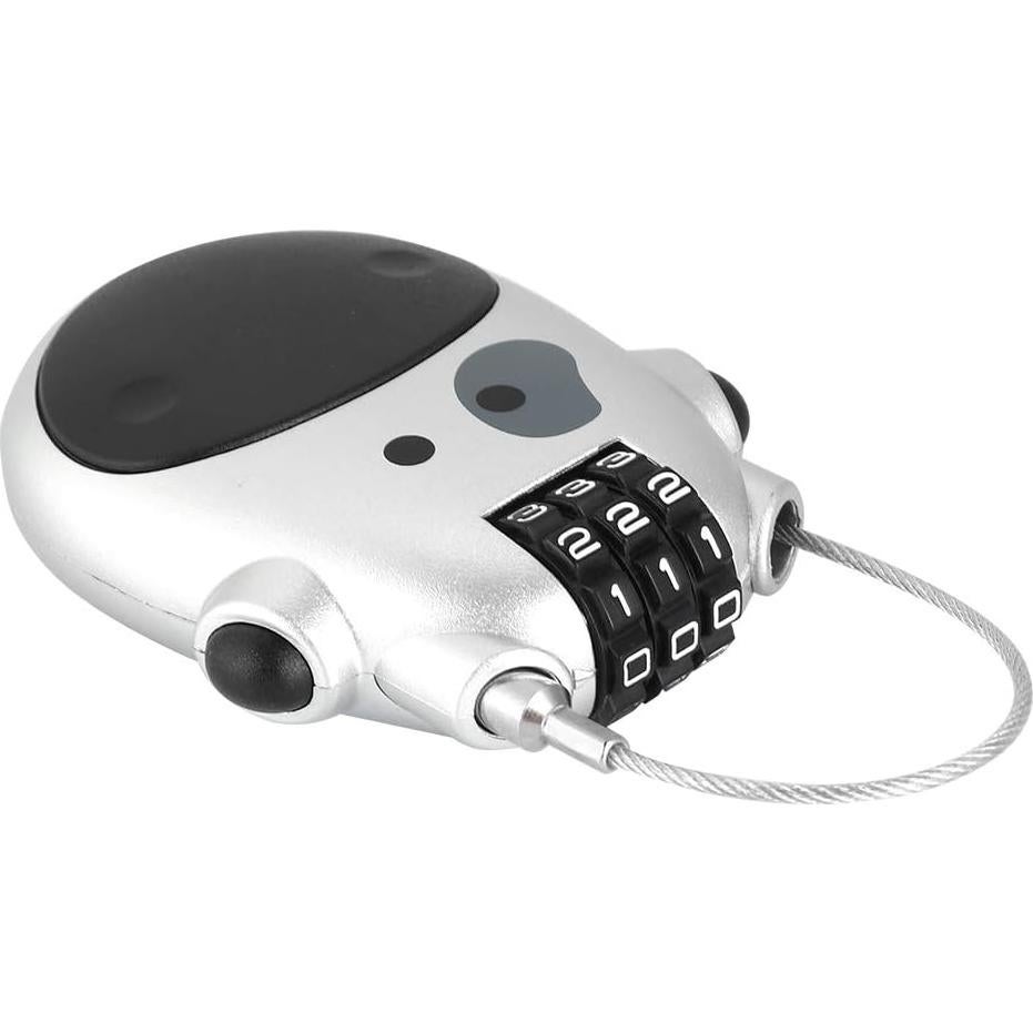 Candado de Combinación Diyeeni Forma de Vaca 80CM Plata