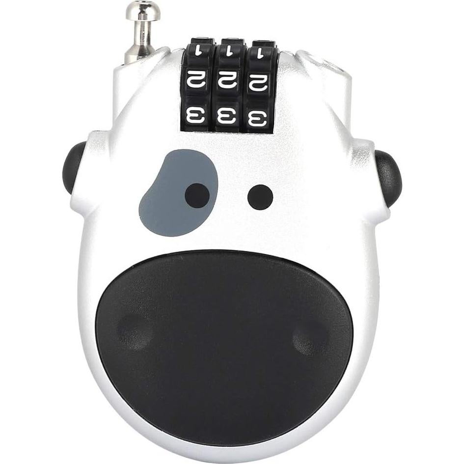 Candado de Combinación Diyeeni Forma de Vaca 80CM Plata