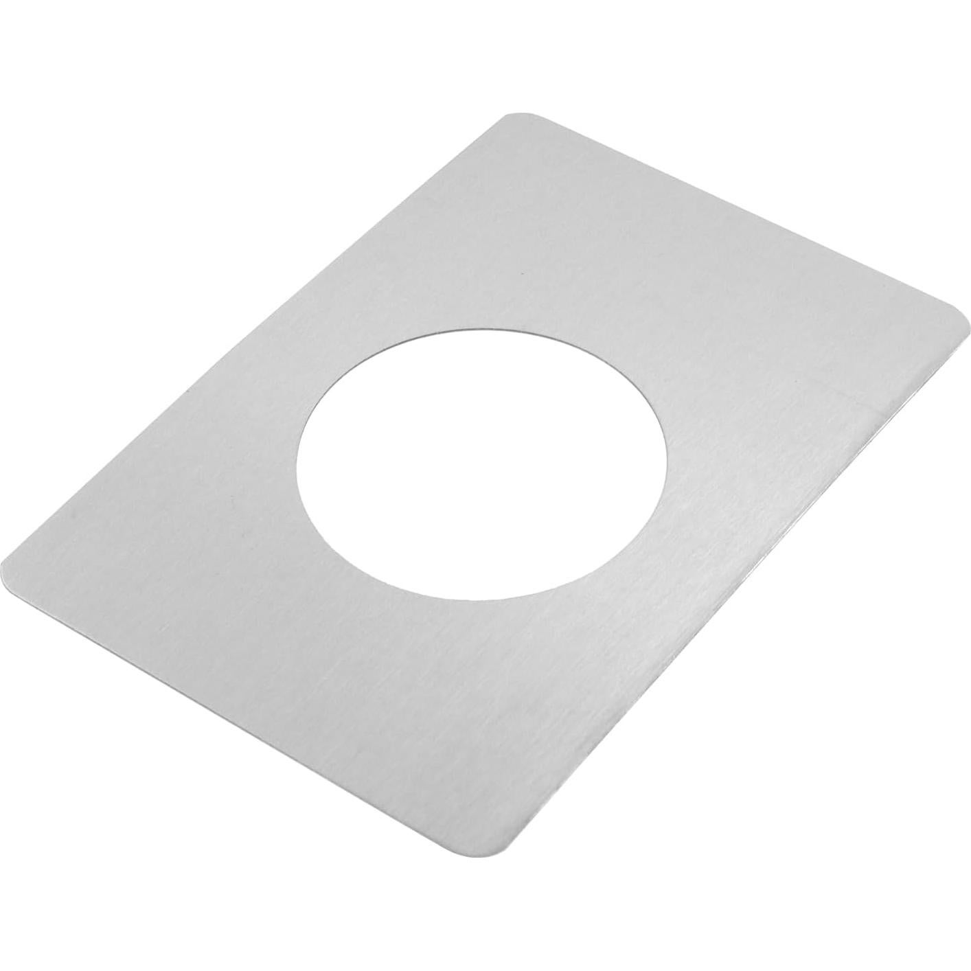 Placas de Refuerzo para Cerradura de Puerta Semetall - 6 Piezas Acero Inoxidable Plata