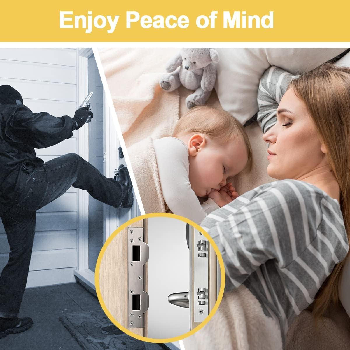 Placa de Refuerzo para Cerradura HELEMAN - Acero Inoxidable 35.7x9.5cm