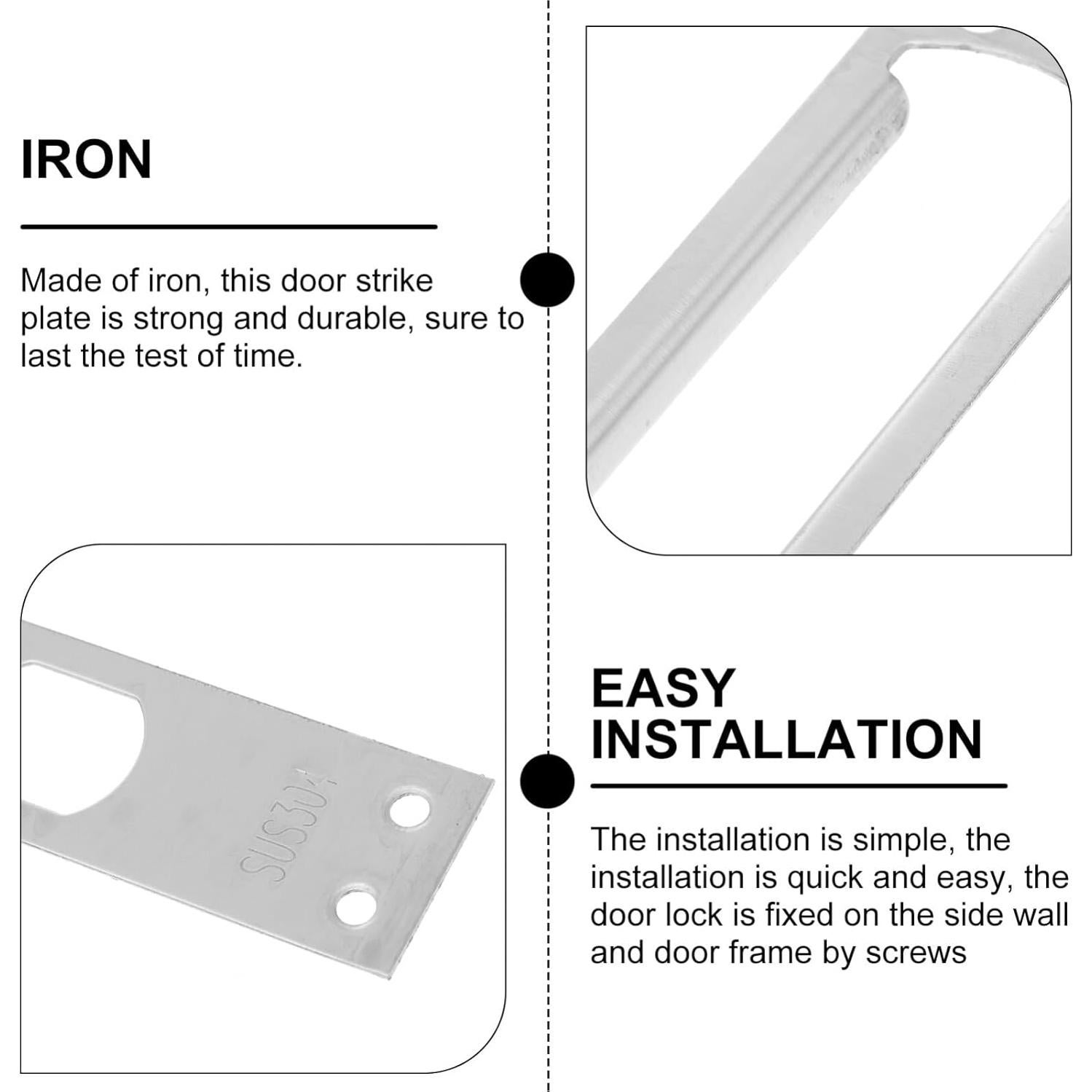 Placas de Seguridad para Puerta DOITOOL Acero Inoxidable 26x3cm
