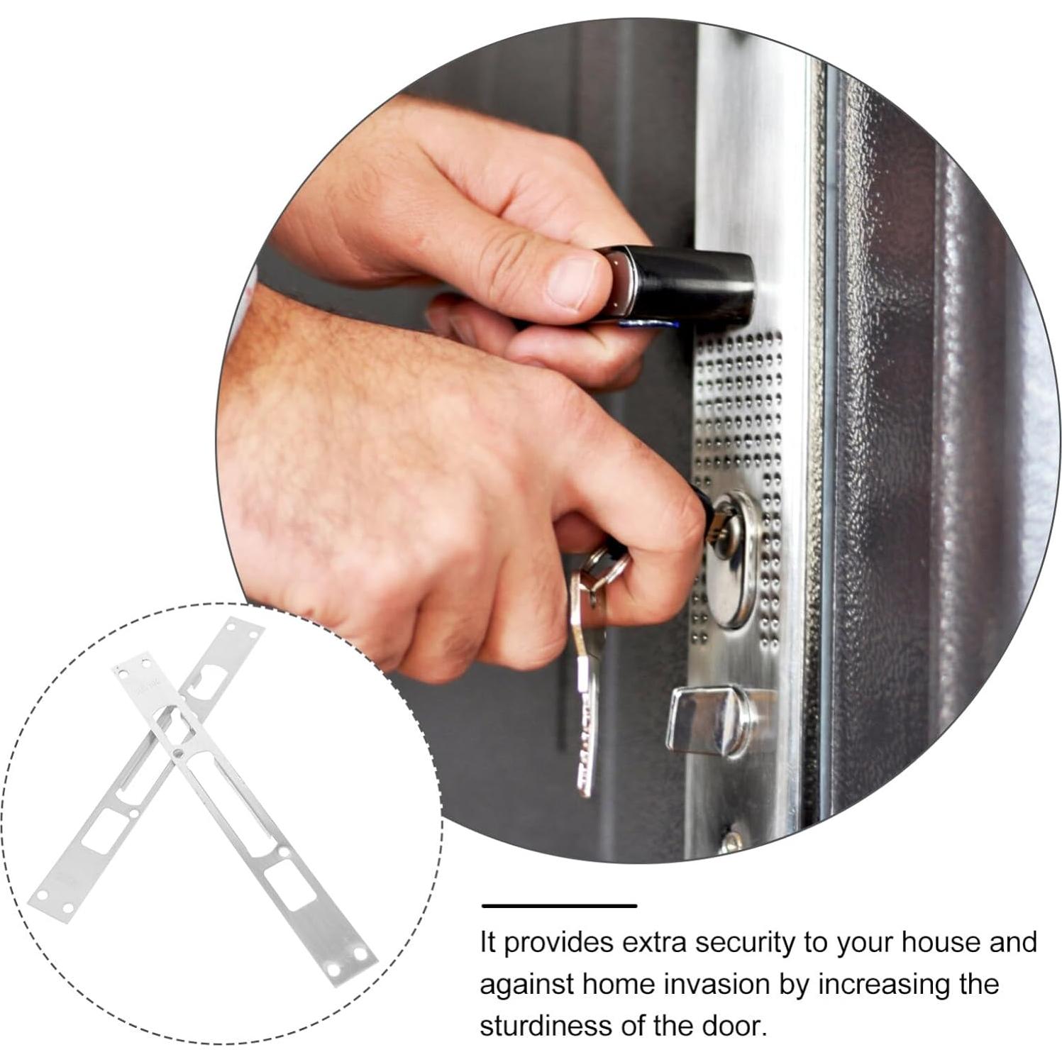 Placas de Seguridad para Puerta DOITOOL Acero Inoxidable 26x3cm