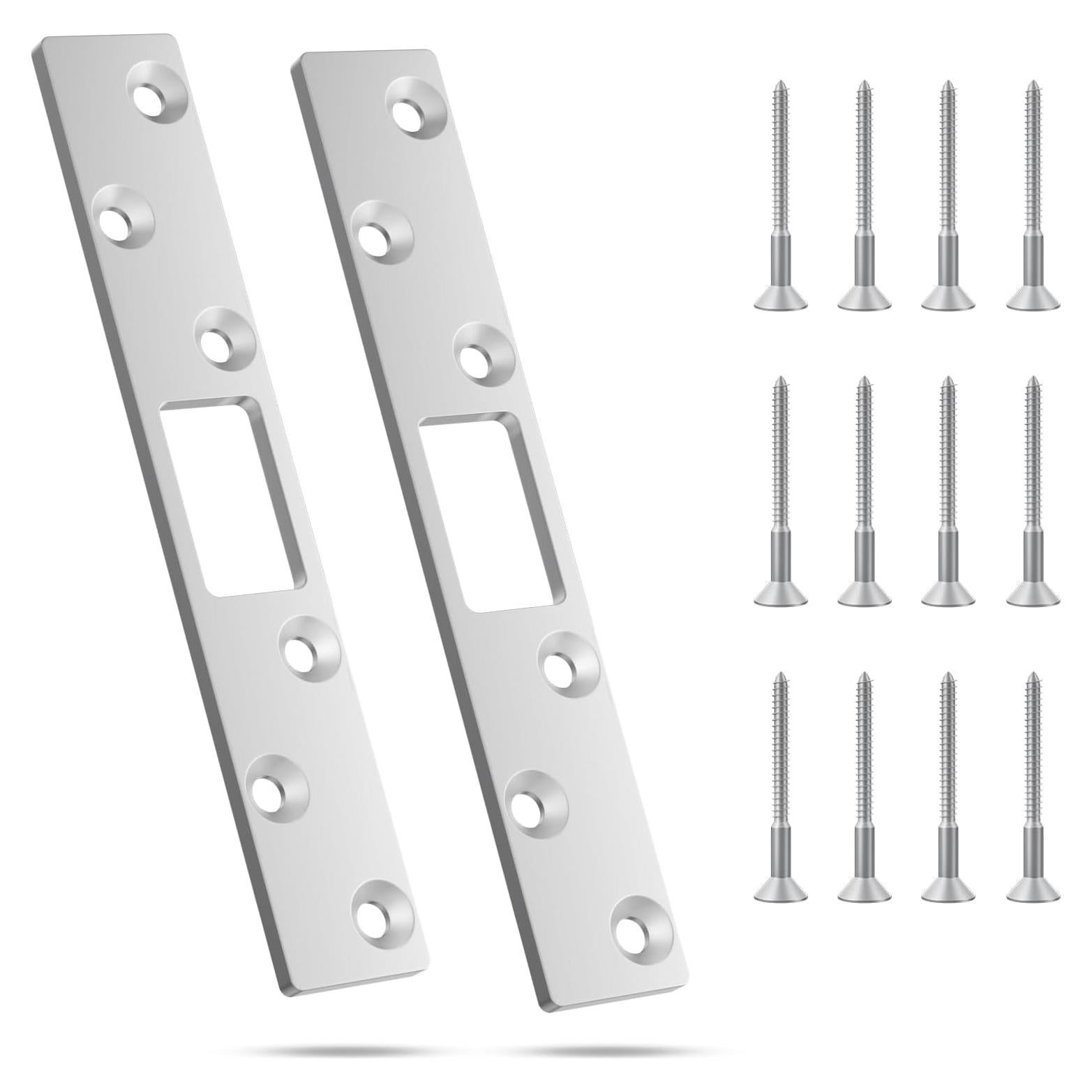 Placa de Strike de Seguridad RO6G de Acero Inoxidable - 2 Juegos