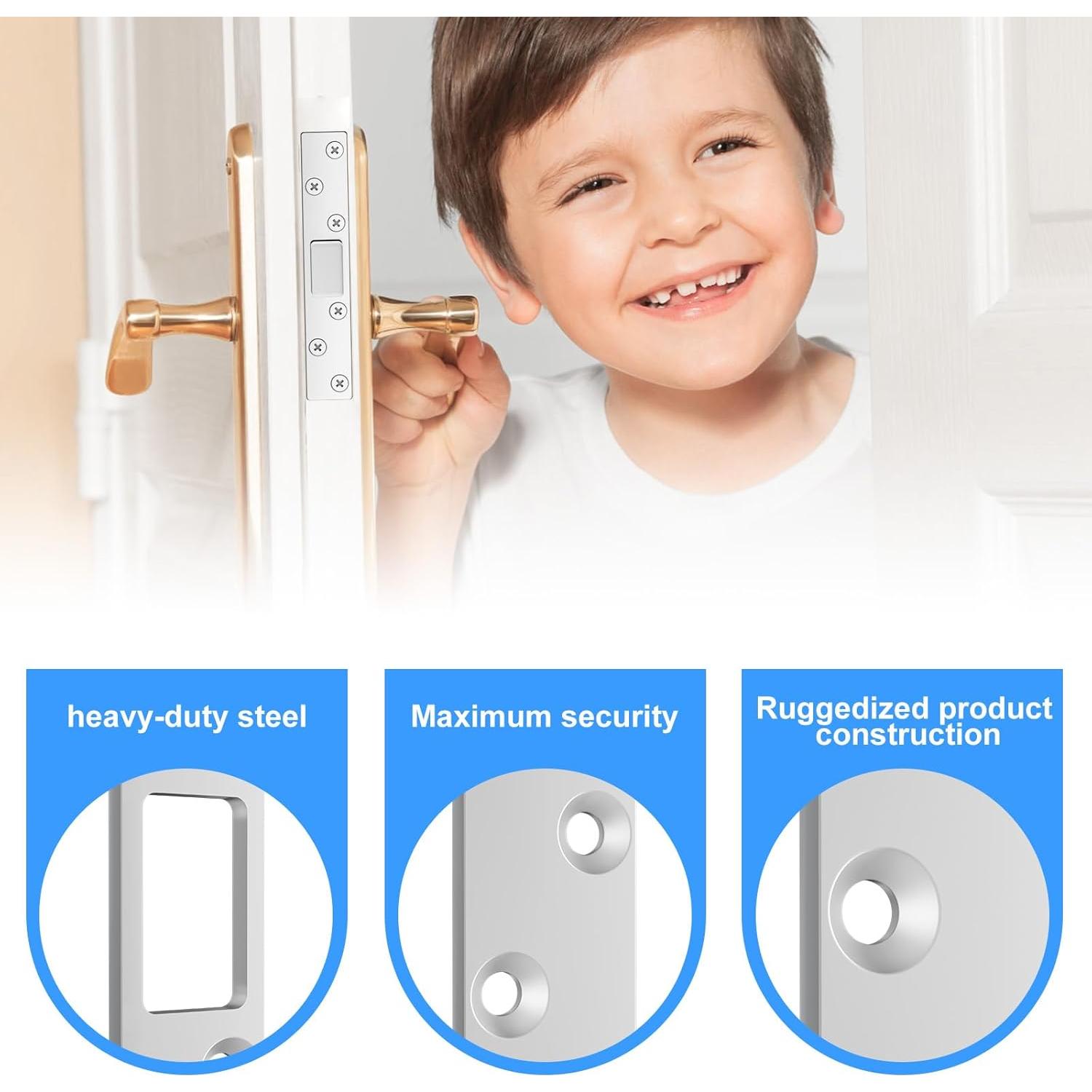 Placa de Strike de Seguridad RO6G de Acero Inoxidable - 2 Juegos