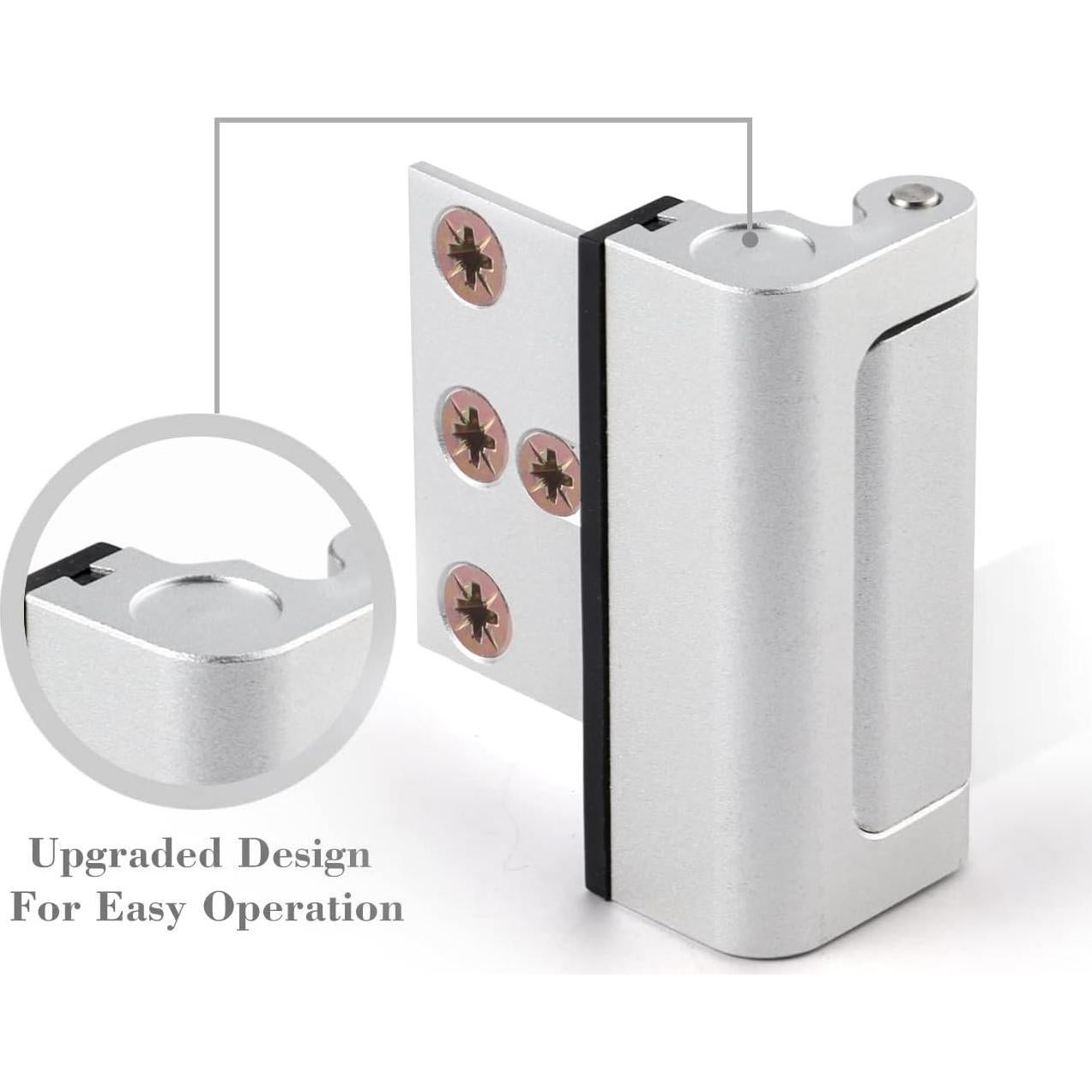 Cerradura de Puerta de Seguridad Lokytobi - 2 Pack, Aluminio, 800 lbs