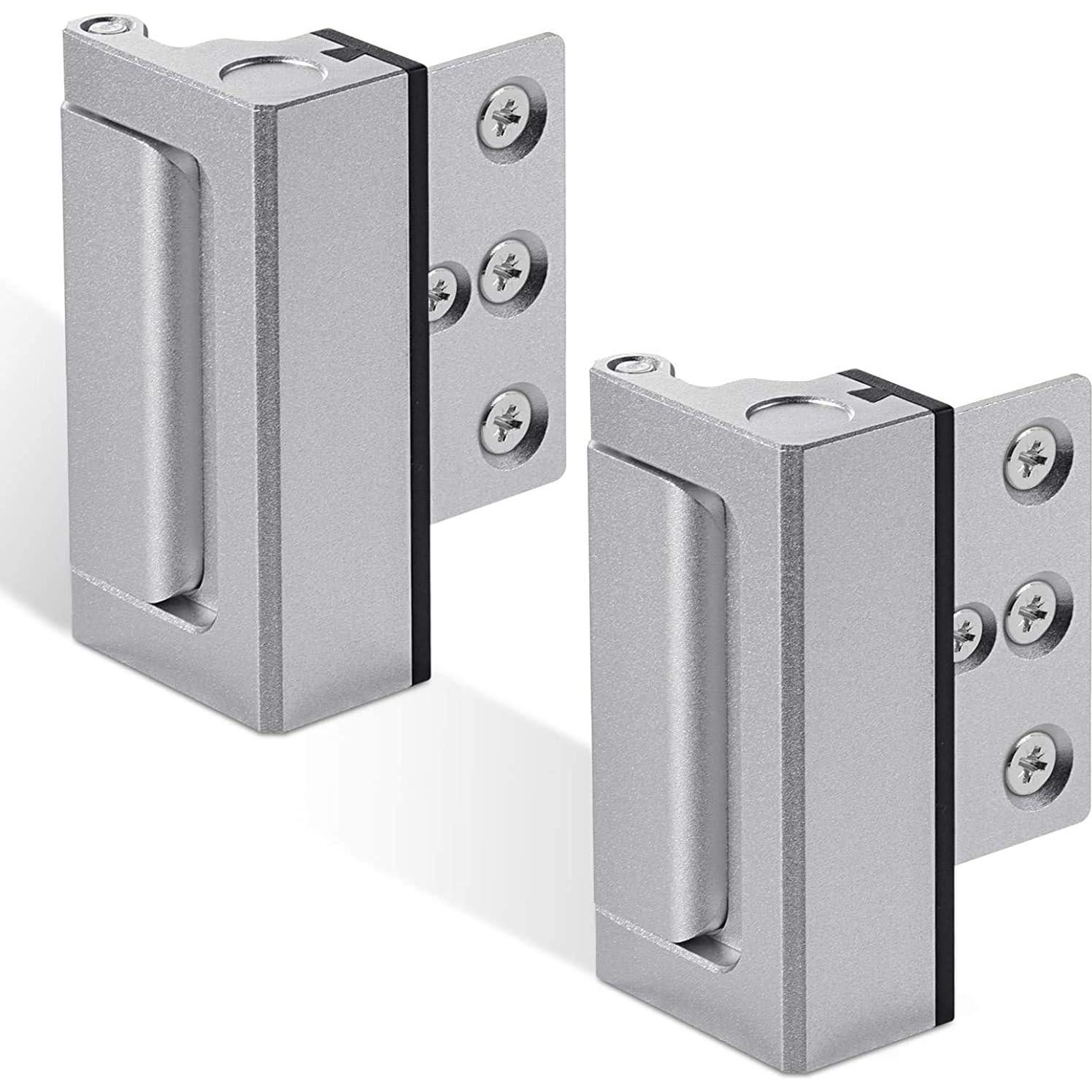 Cerradura de Puerta de Seguridad Lokytobi - 2 Pack, Aluminio, 800 lbs