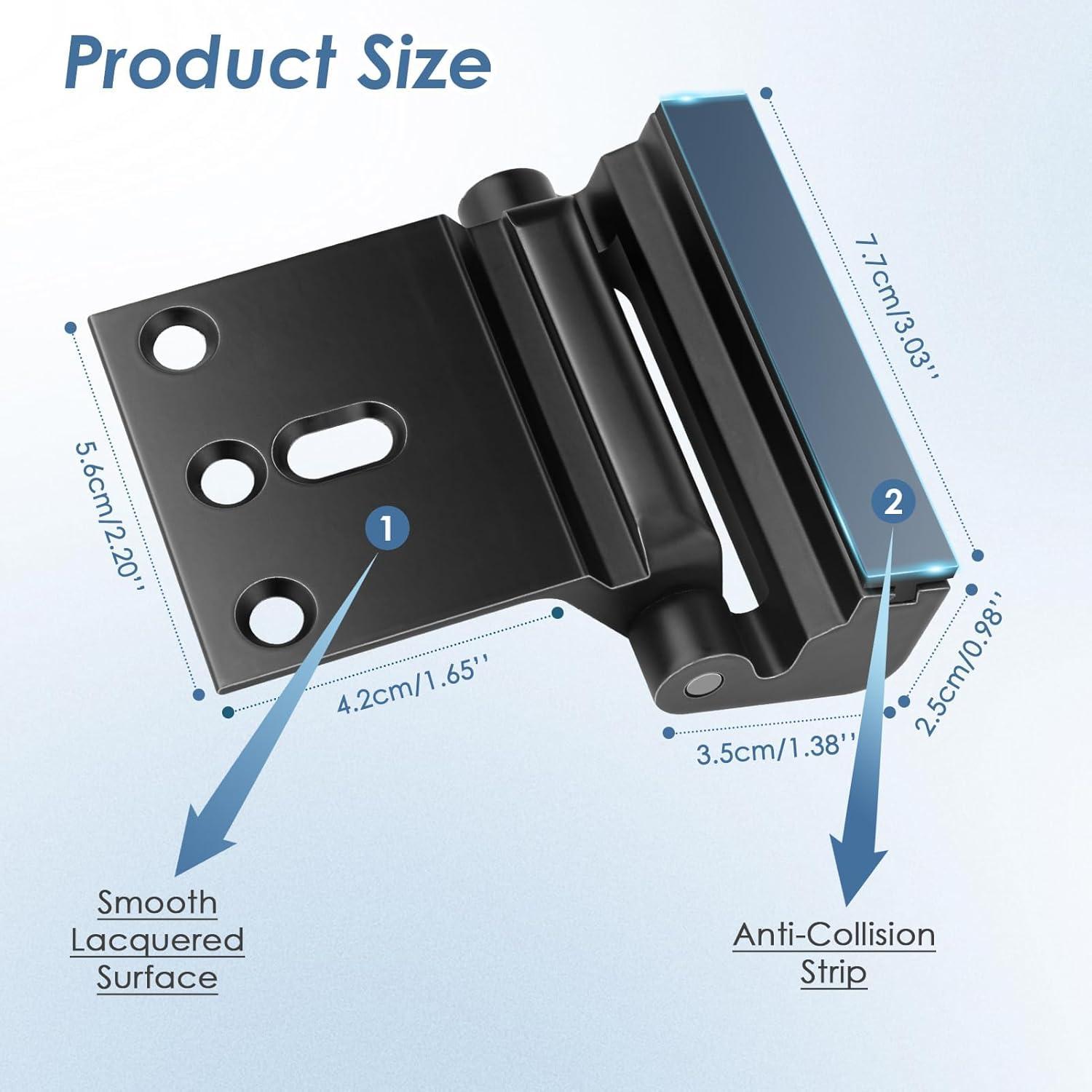 Cerradura de Refuerzo de Seguridad Cverny para Puerta Interior - 2 Piezas
