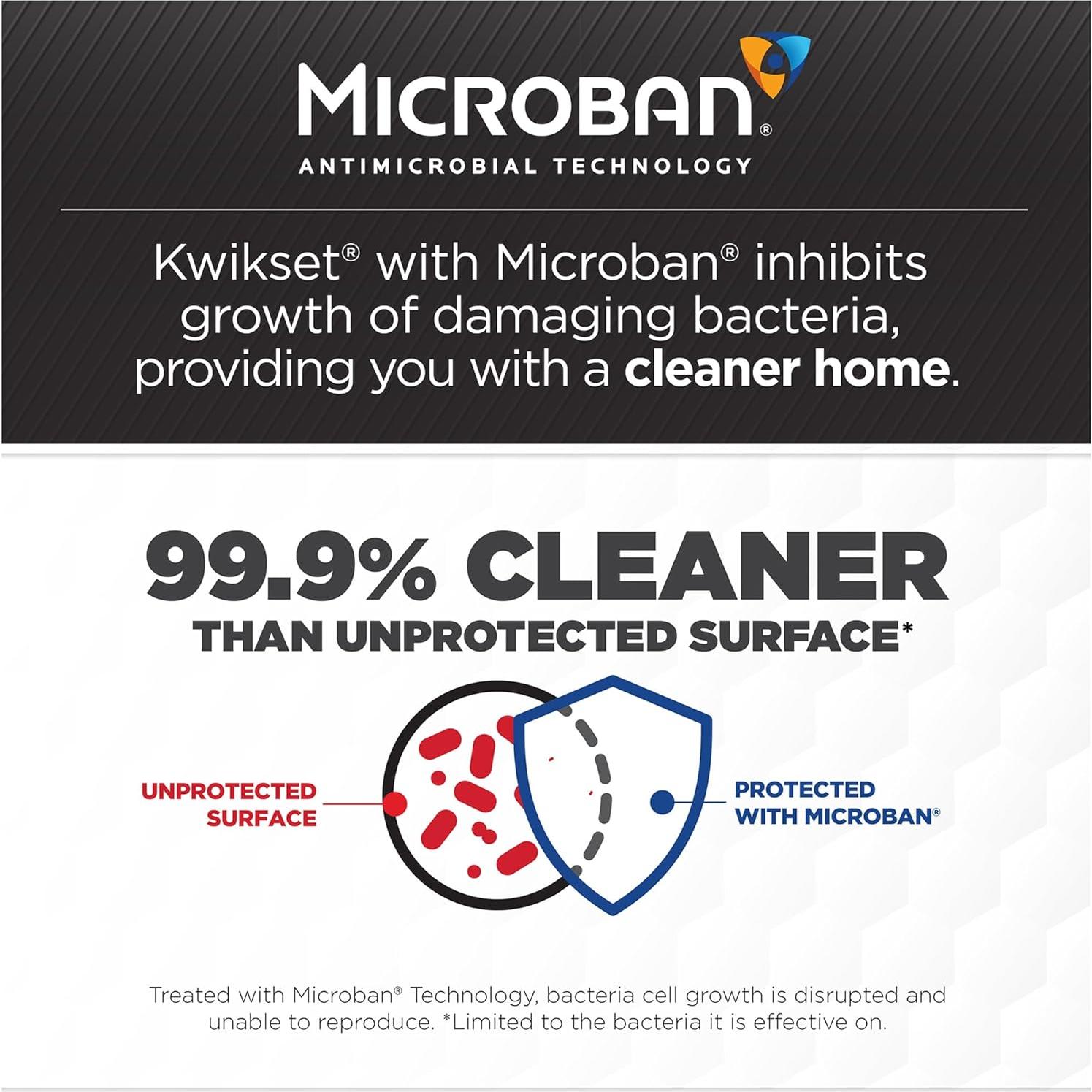 Cerradura de Pestillo Kwikset 817 con Llave Latón Pulido