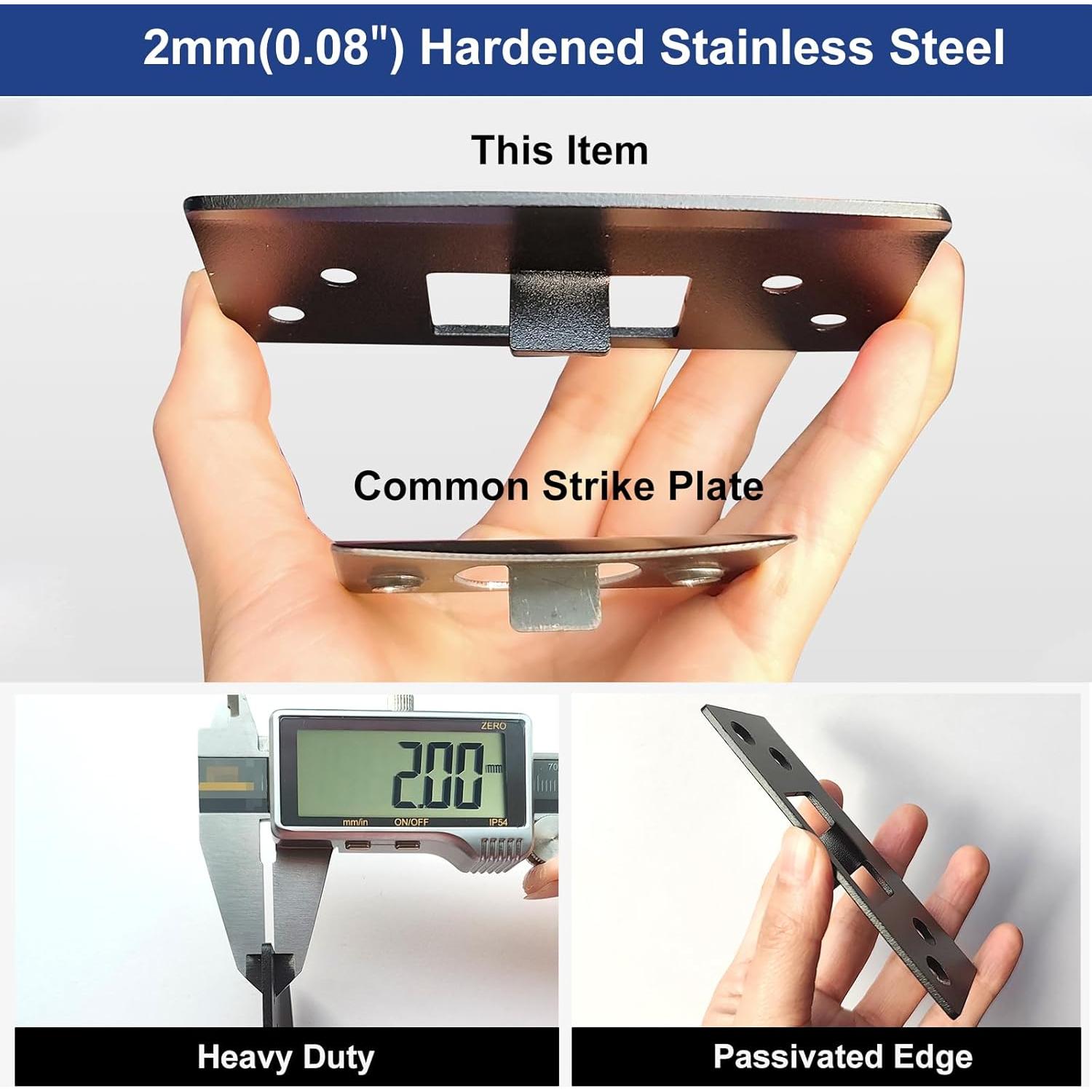 Placa de Golpe Sobredimensionada MOSECYOU 2mm Negra Mate