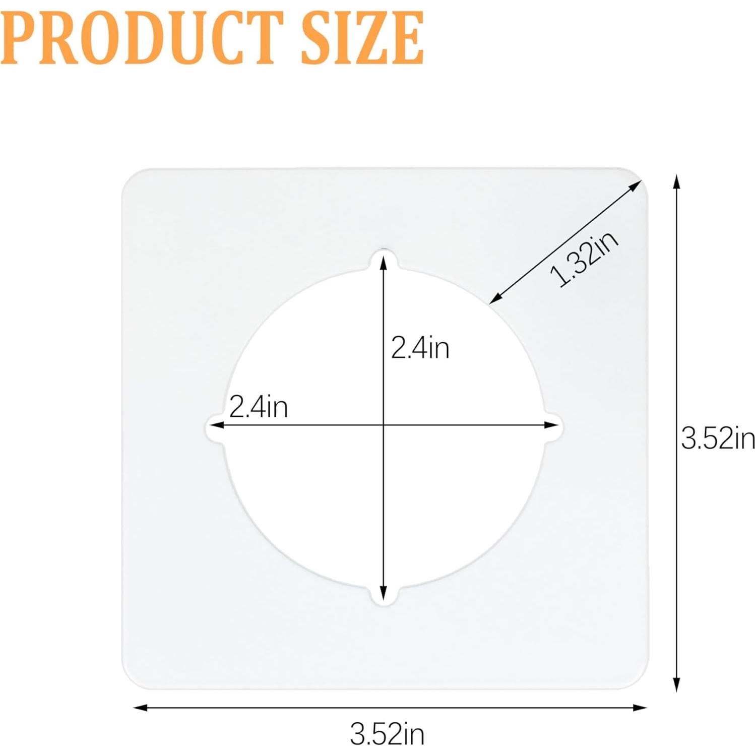 Placas de refuerzo para pomo de puerta CNGGV MBBS-W blancas
