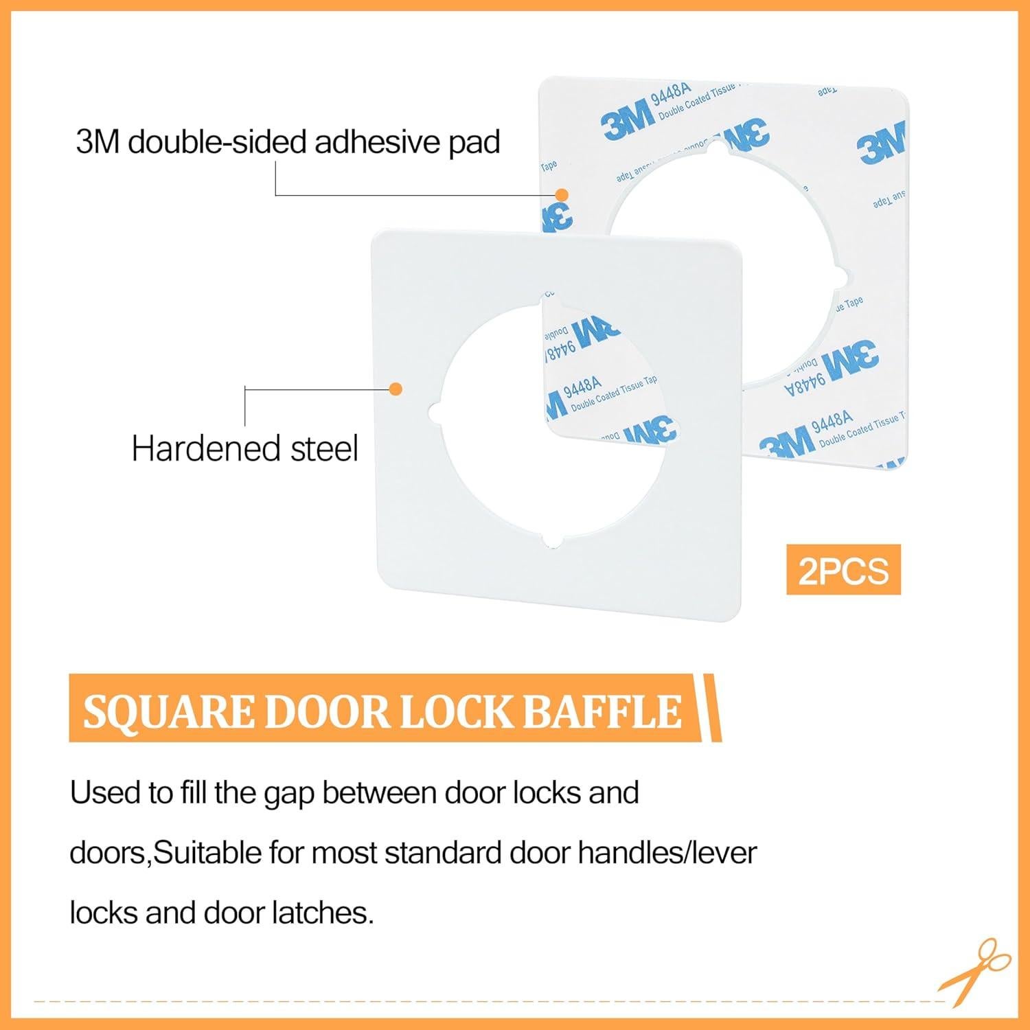 Placas de refuerzo para pomo de puerta CNGGV MBBS-W blancas