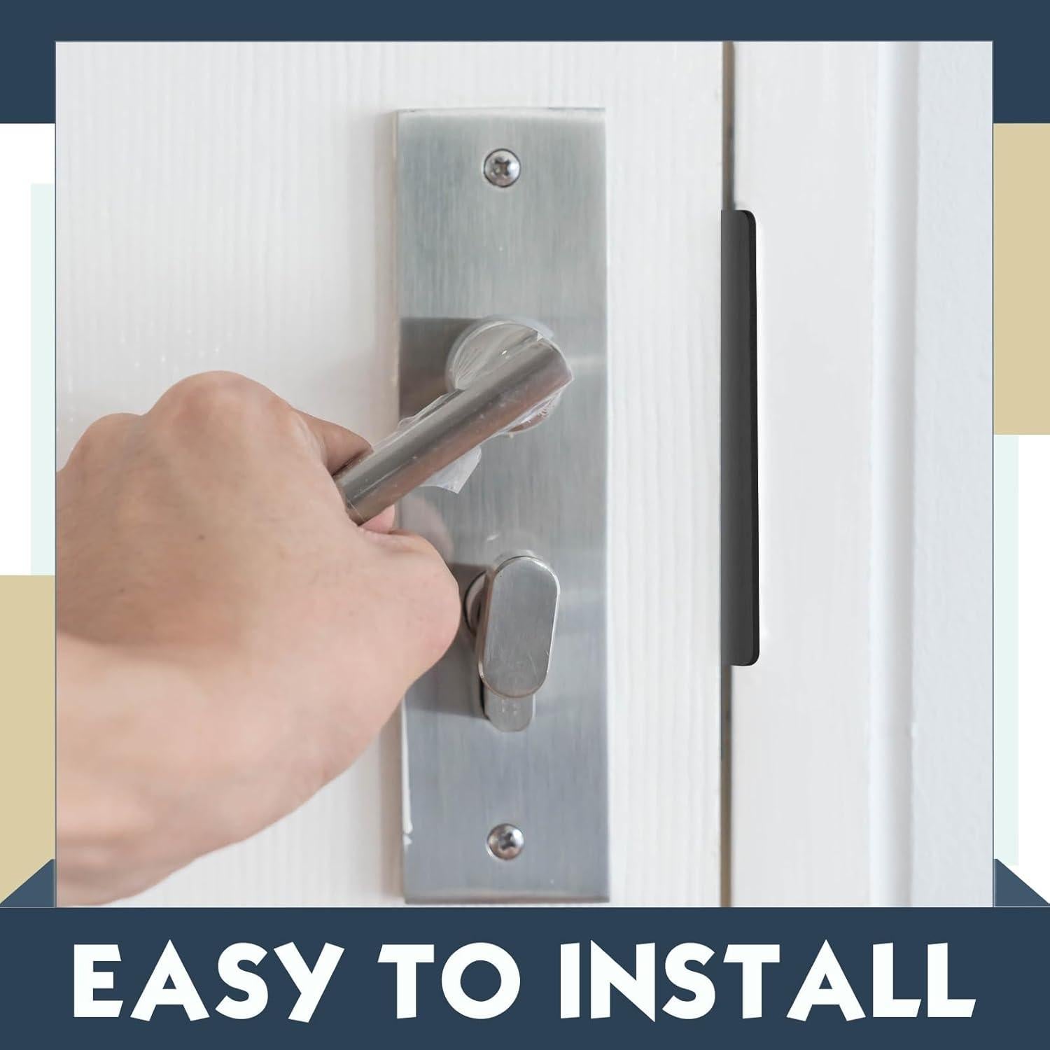 Placas de Strike de Acero Inoxidable Tandefio 4 Pcs 12.4 cm