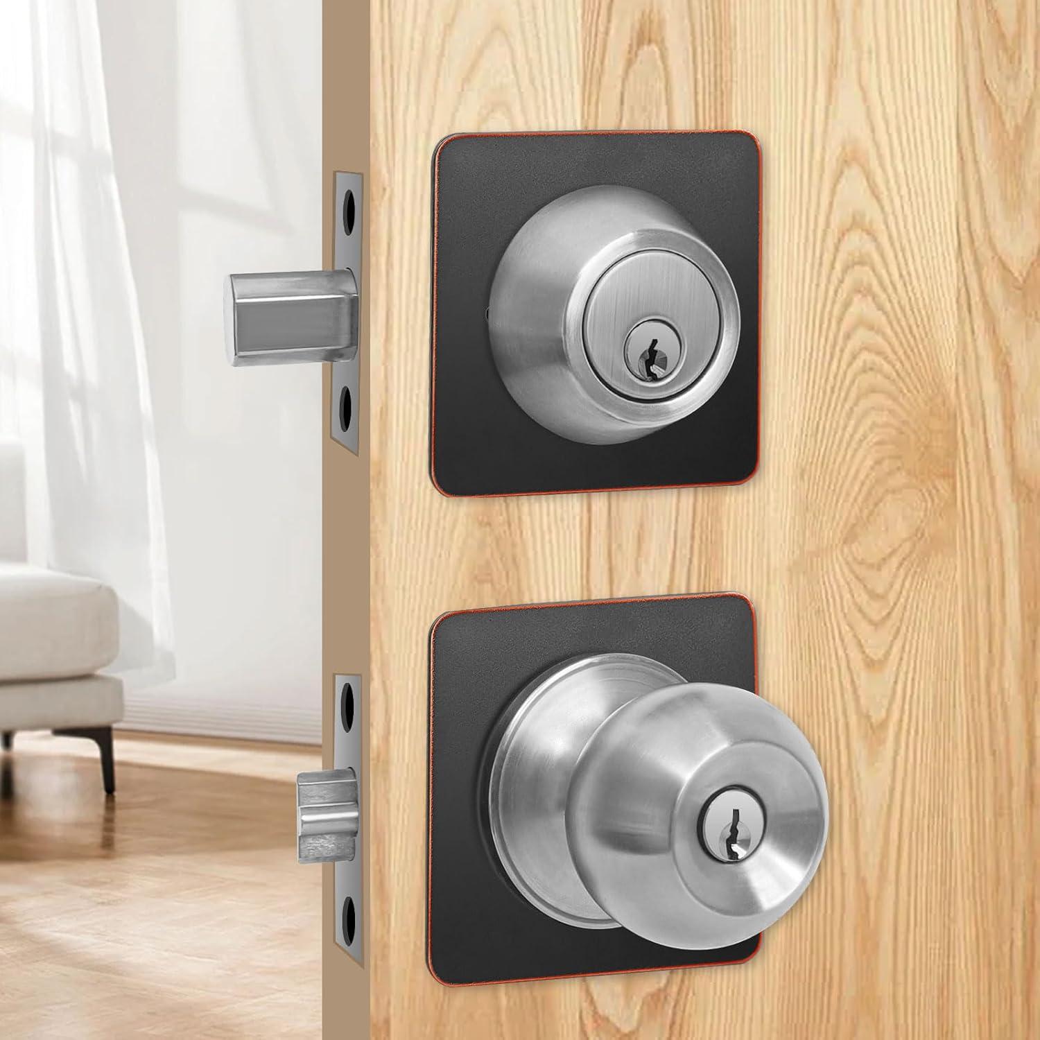 Placas de cicatriz para pomo de puerta MOSECYOU bronce 2 piezas