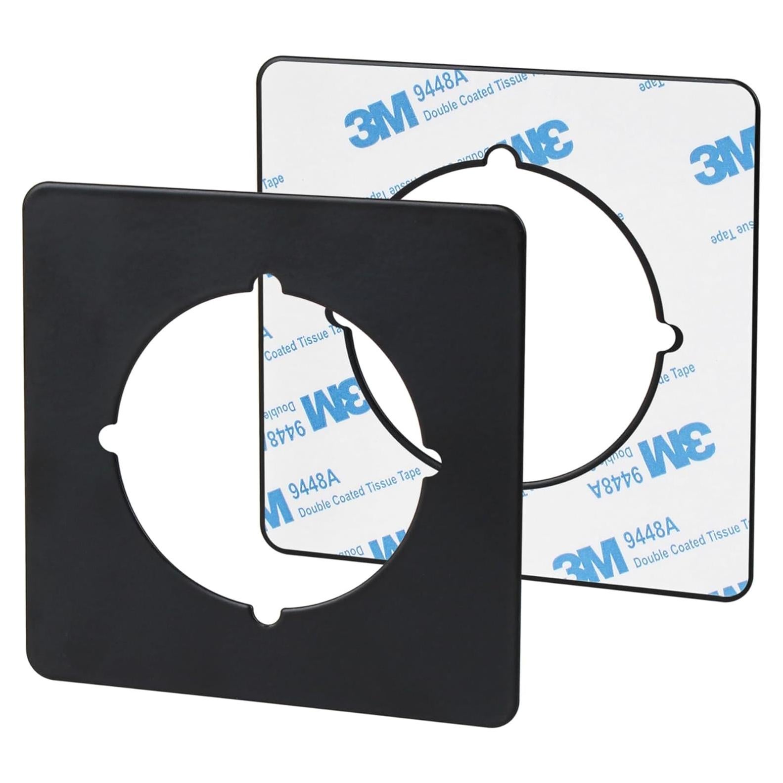 Placas de refuerzo para pomo de puerta CNGGV negras - 2 piezas