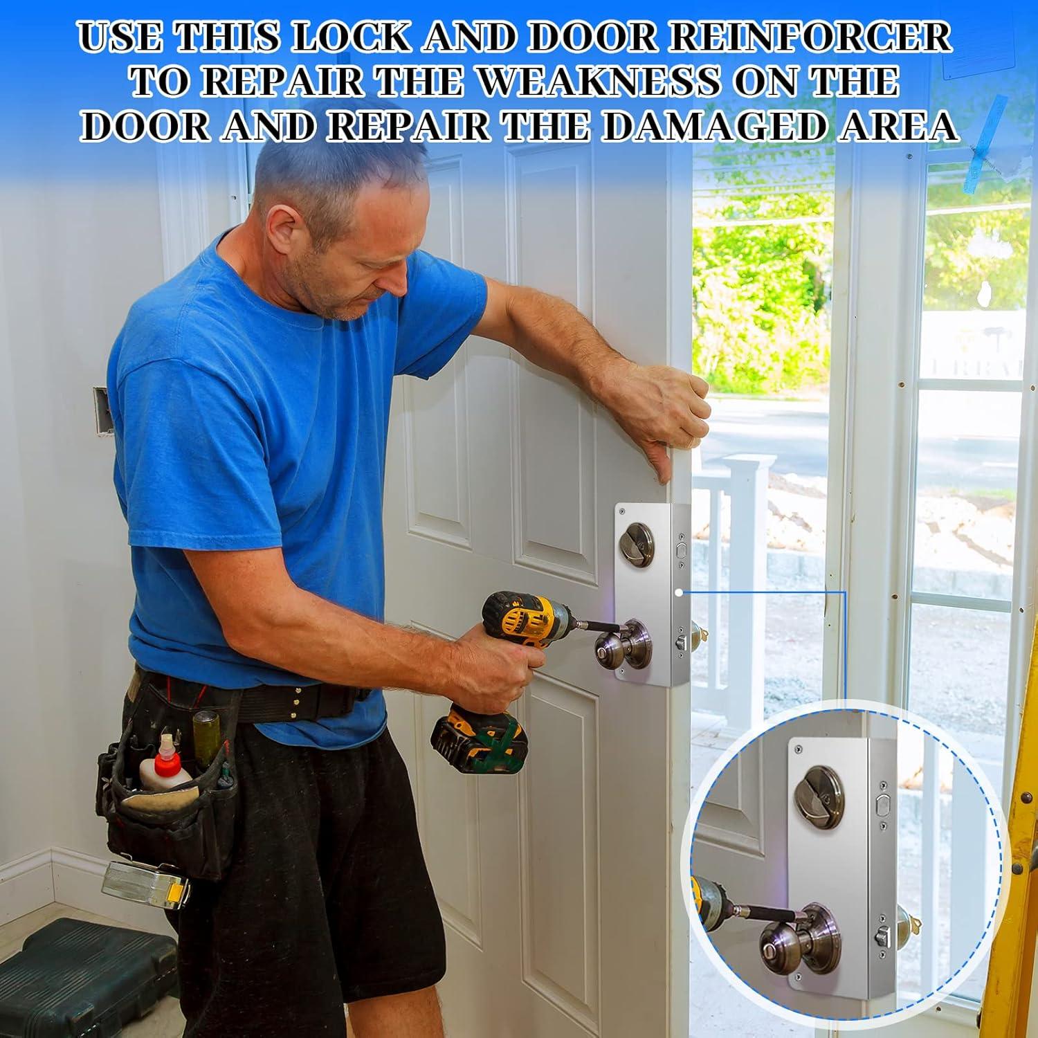 Placa de Refuerzo para Puerta Leinuosen 27.6 x 9.8 cm Acero Inoxidable