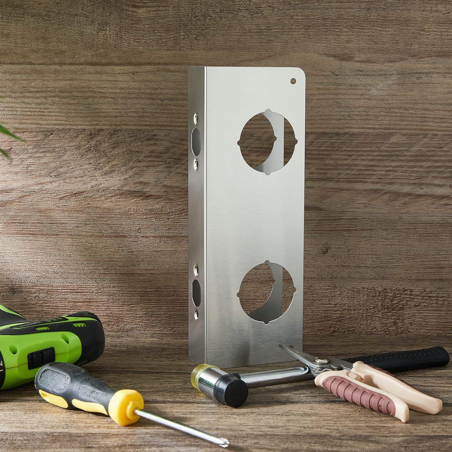 Placa de Refuerzo para Puerta Leinuosen 27.6 x 9.8 cm Acero Inoxidable