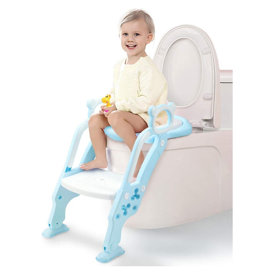 Asiento de Entrenamiento para Baño GrowthPic Ajustable Azul