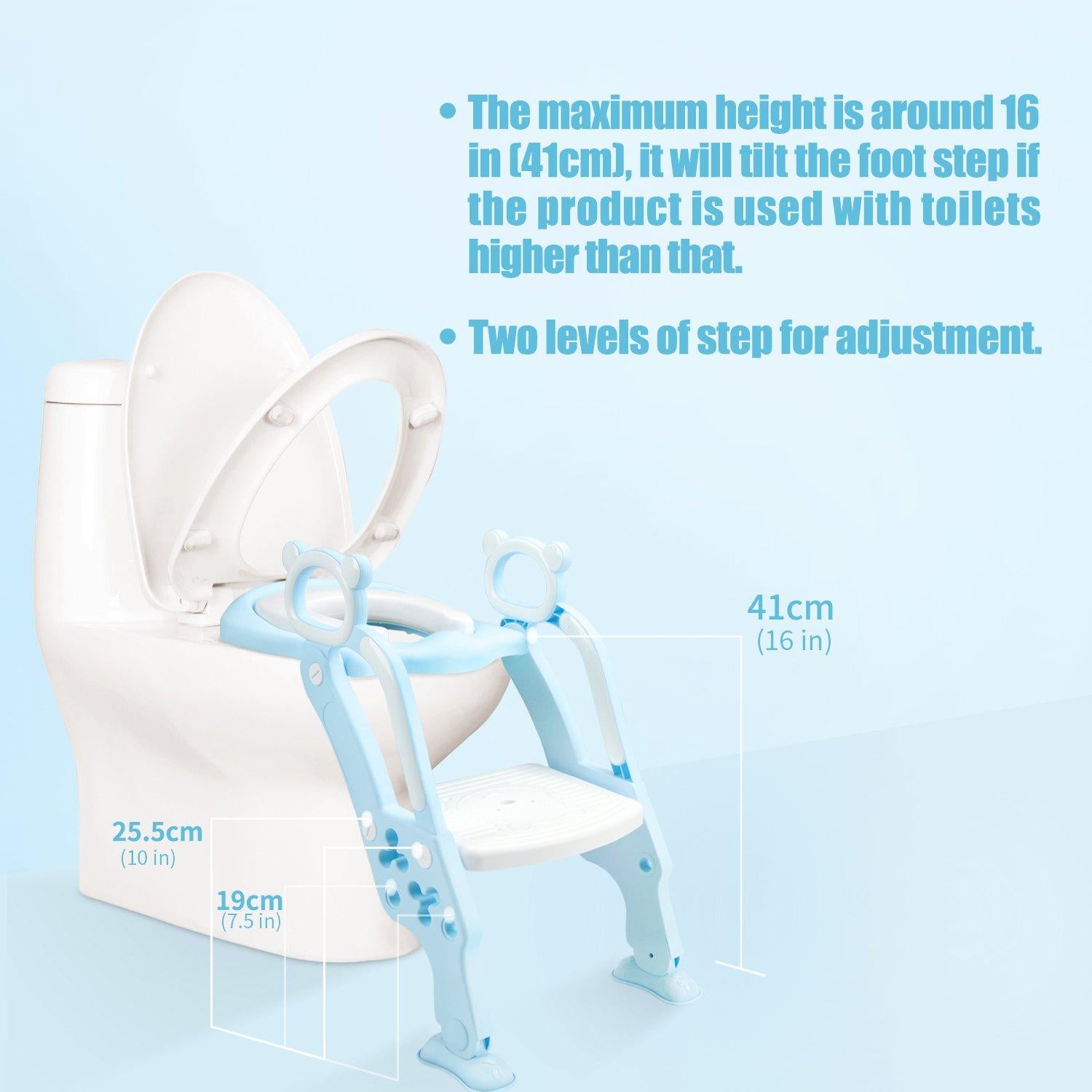 Asiento de Entrenamiento para Baño GrowthPic Ajustable Azul