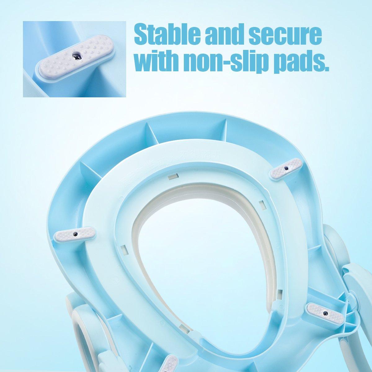 Asiento de Entrenamiento para Baño GrowthPic Ajustable Azul