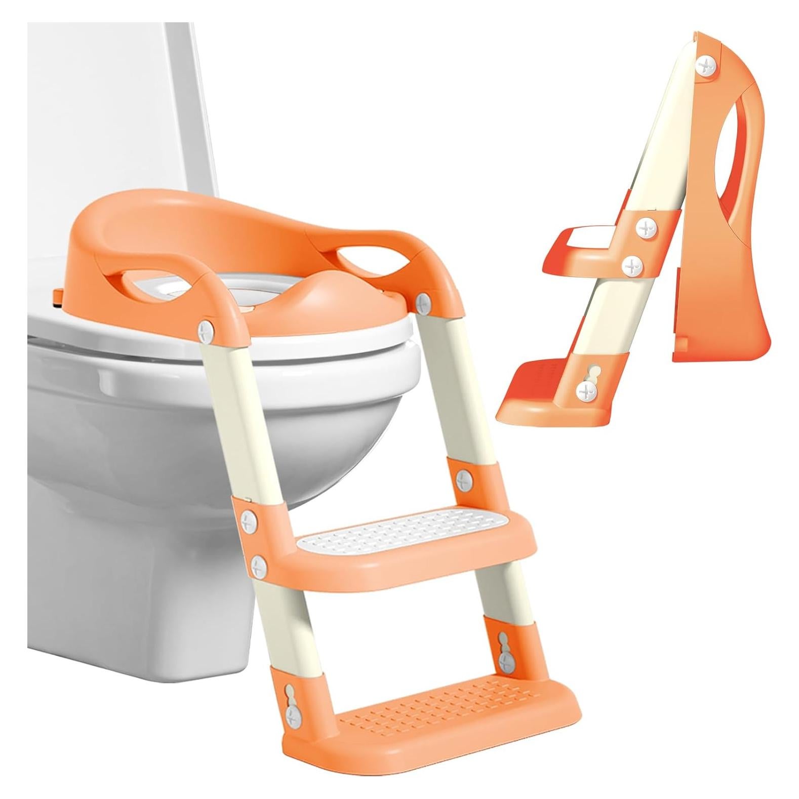 Asiento de Entrenamiento para Baño Kimitimi Naranja Plegable