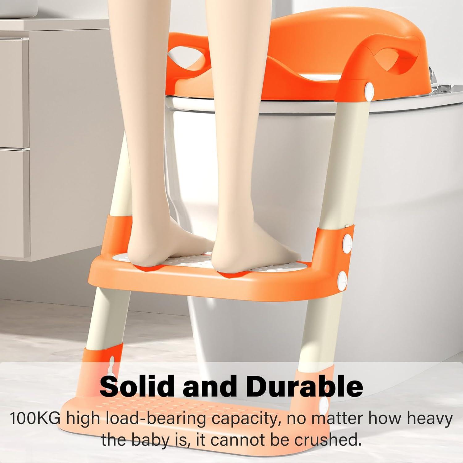 Asiento de Entrenamiento para Baño Kimitimi Naranja Plegable