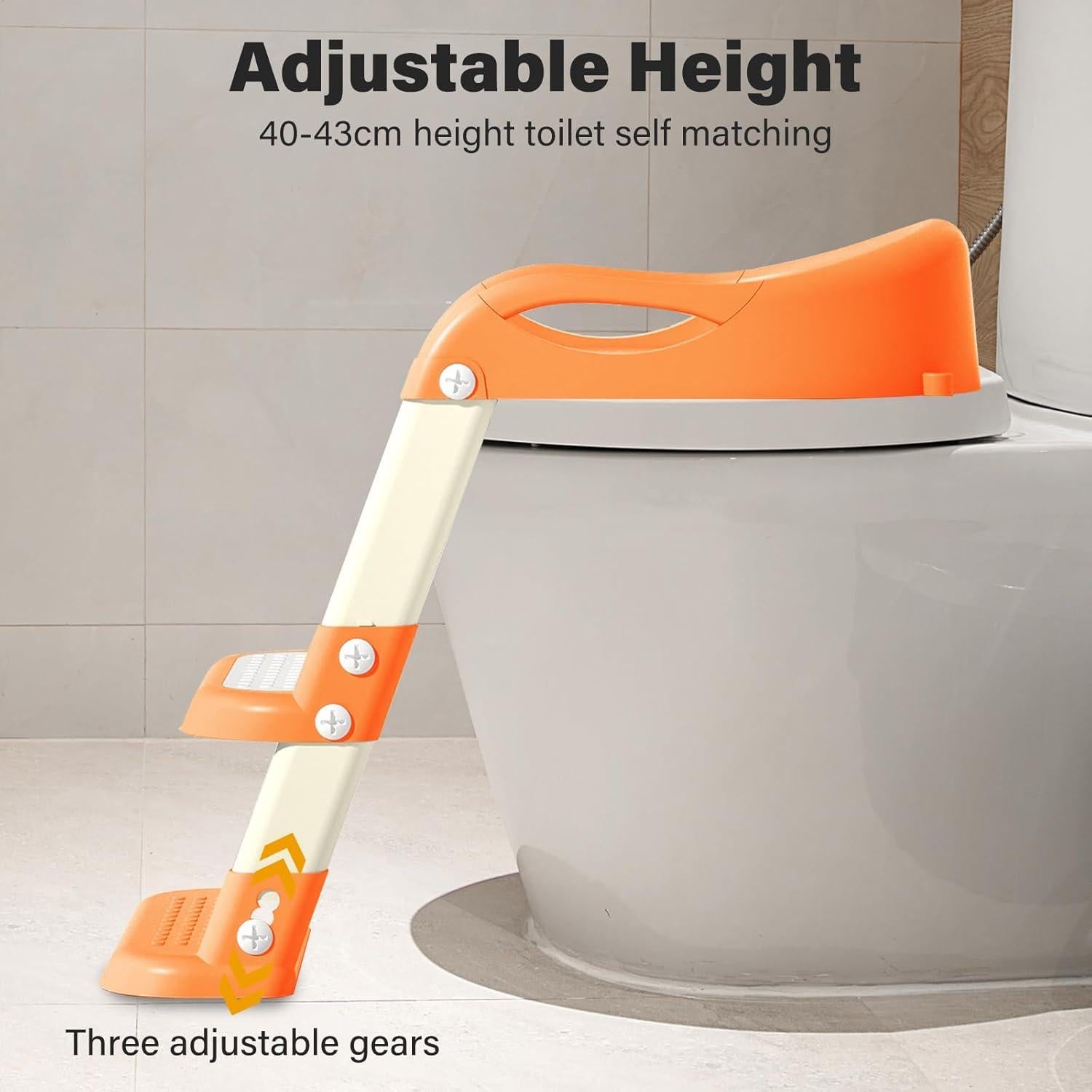 Asiento de Entrenamiento para Baño Kimitimi Naranja Plegable