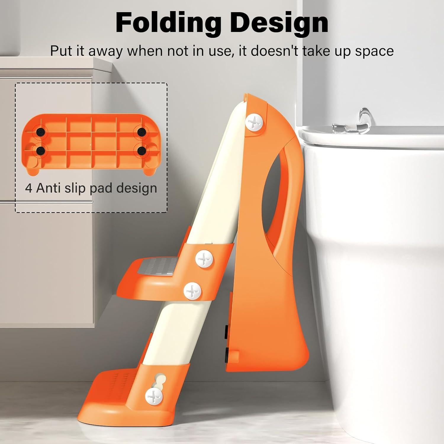 Asiento de Entrenamiento para Baño Niños Plegable Antideslizante