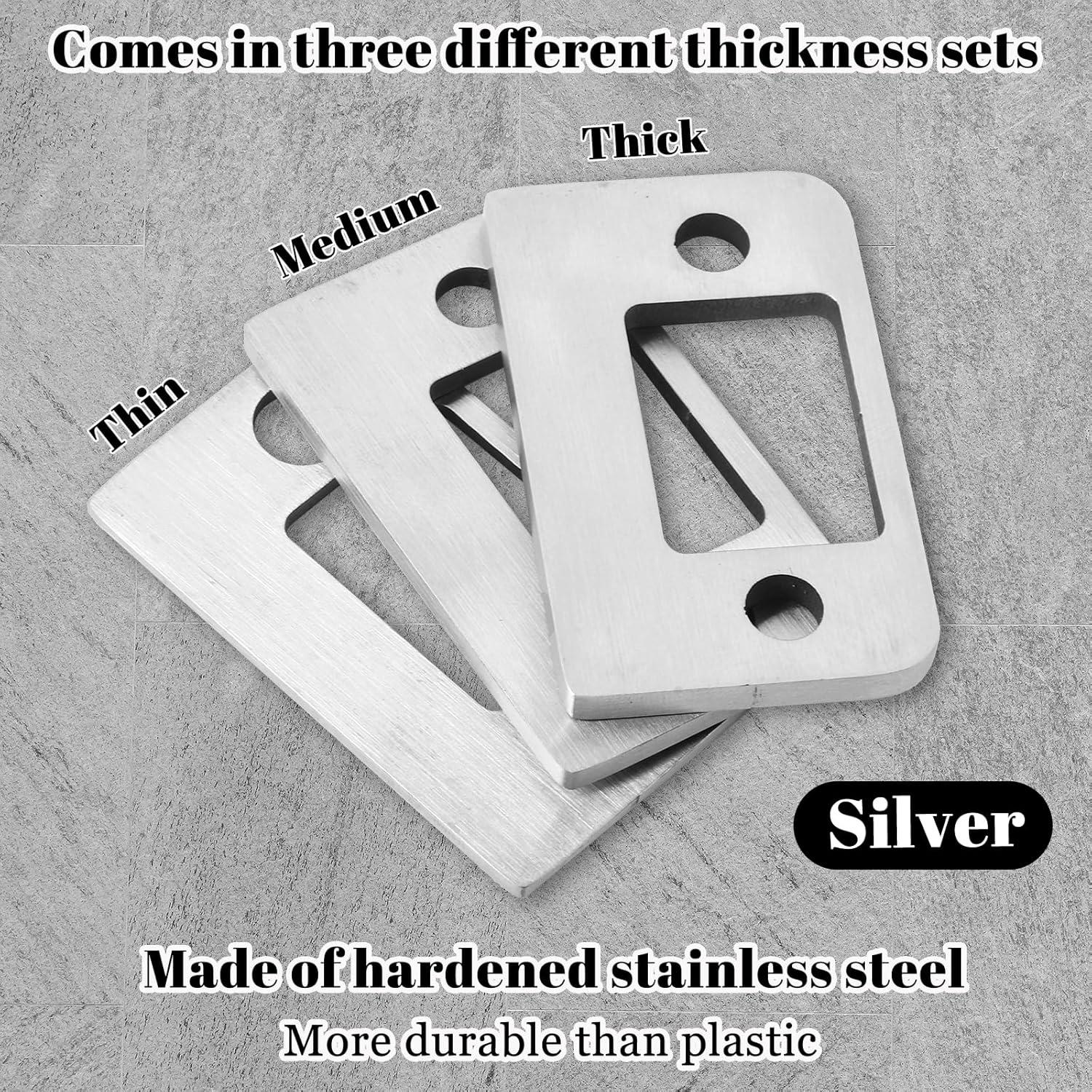 Placas de Refuerzo para Cerraduras de Puerta QfwdfcTrenz - Acero Inoxidable
